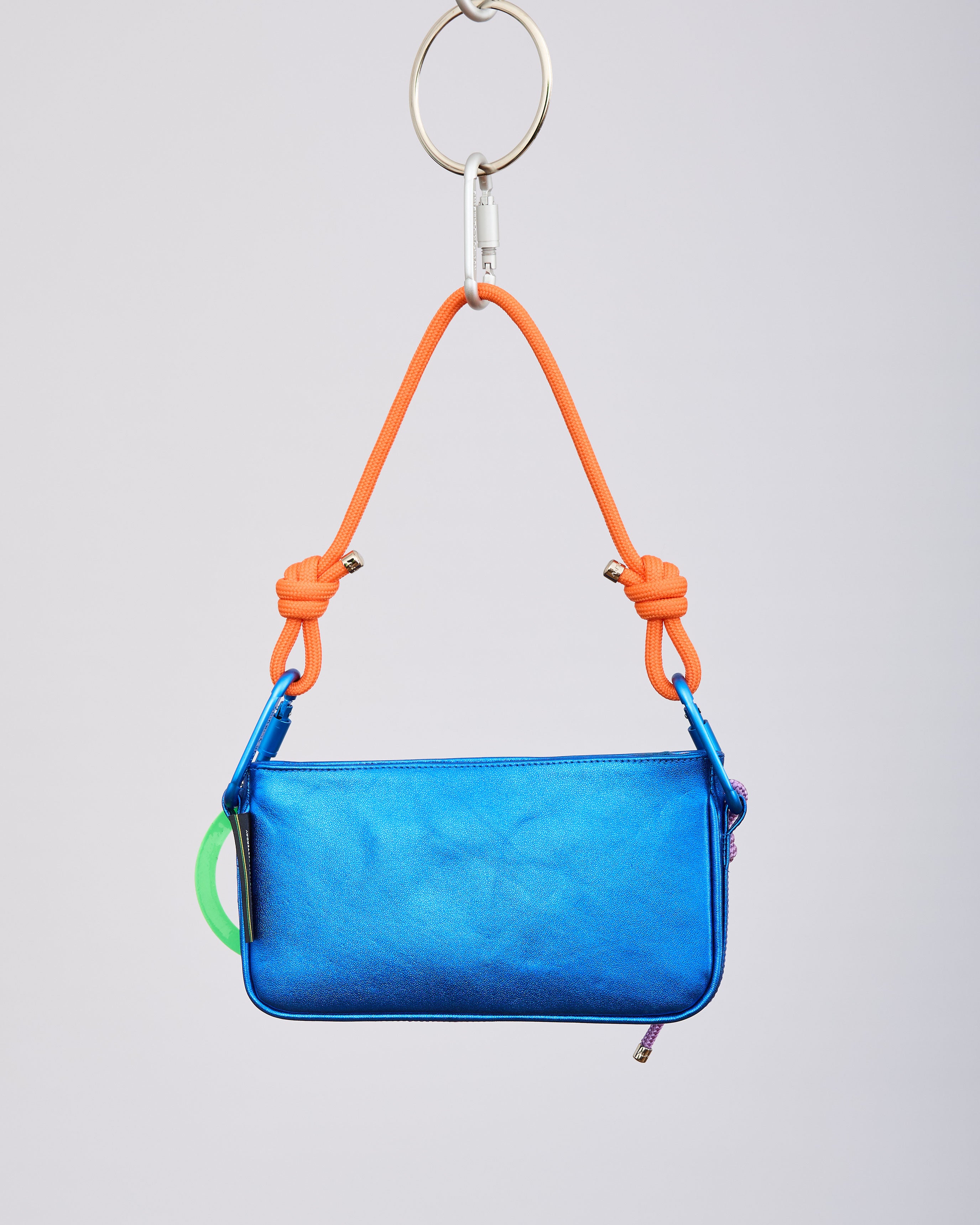 PARIS SHOULDER BAG - AZUL METALIZADO