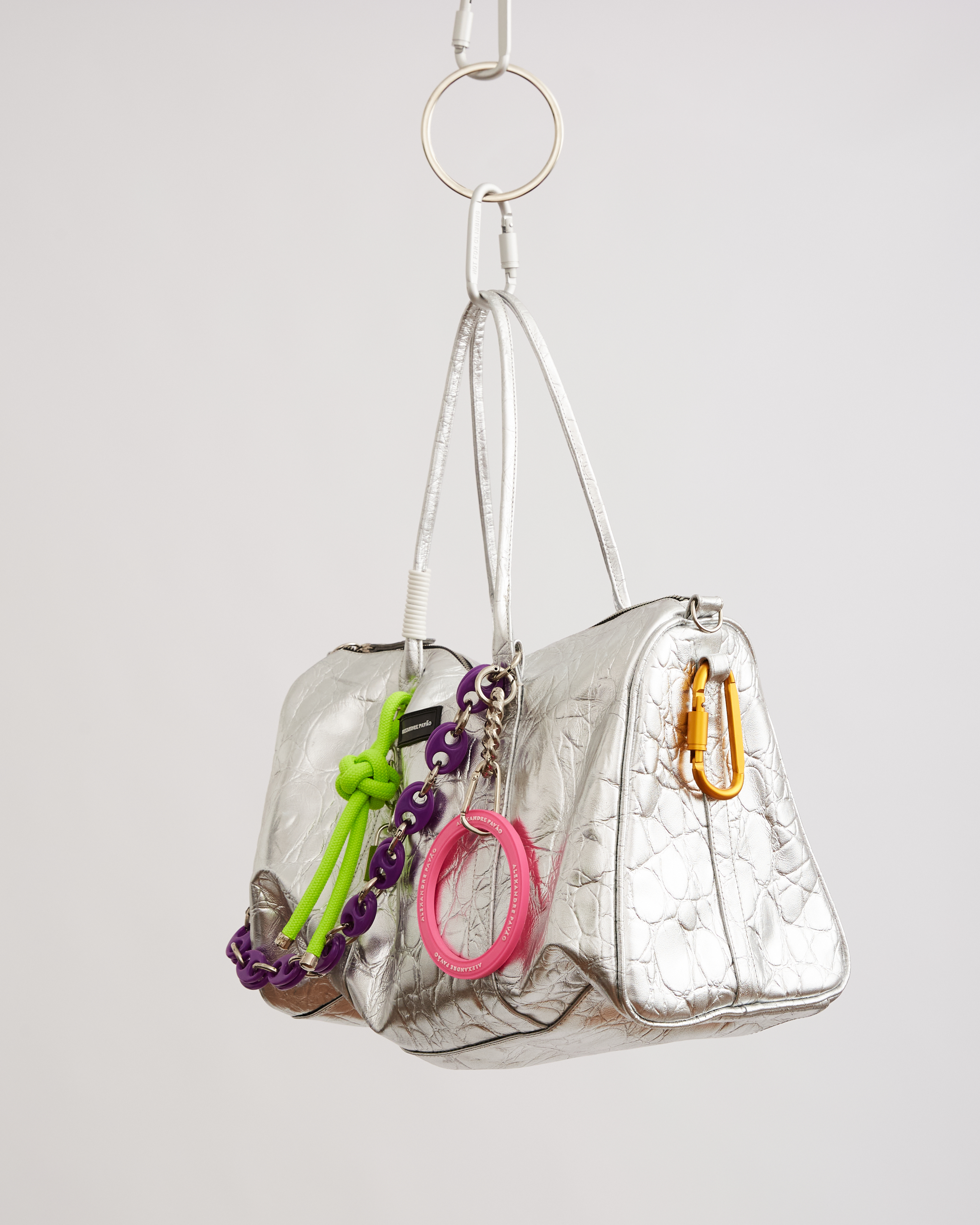 SMASH XXL BAG  - CROCO PRATA