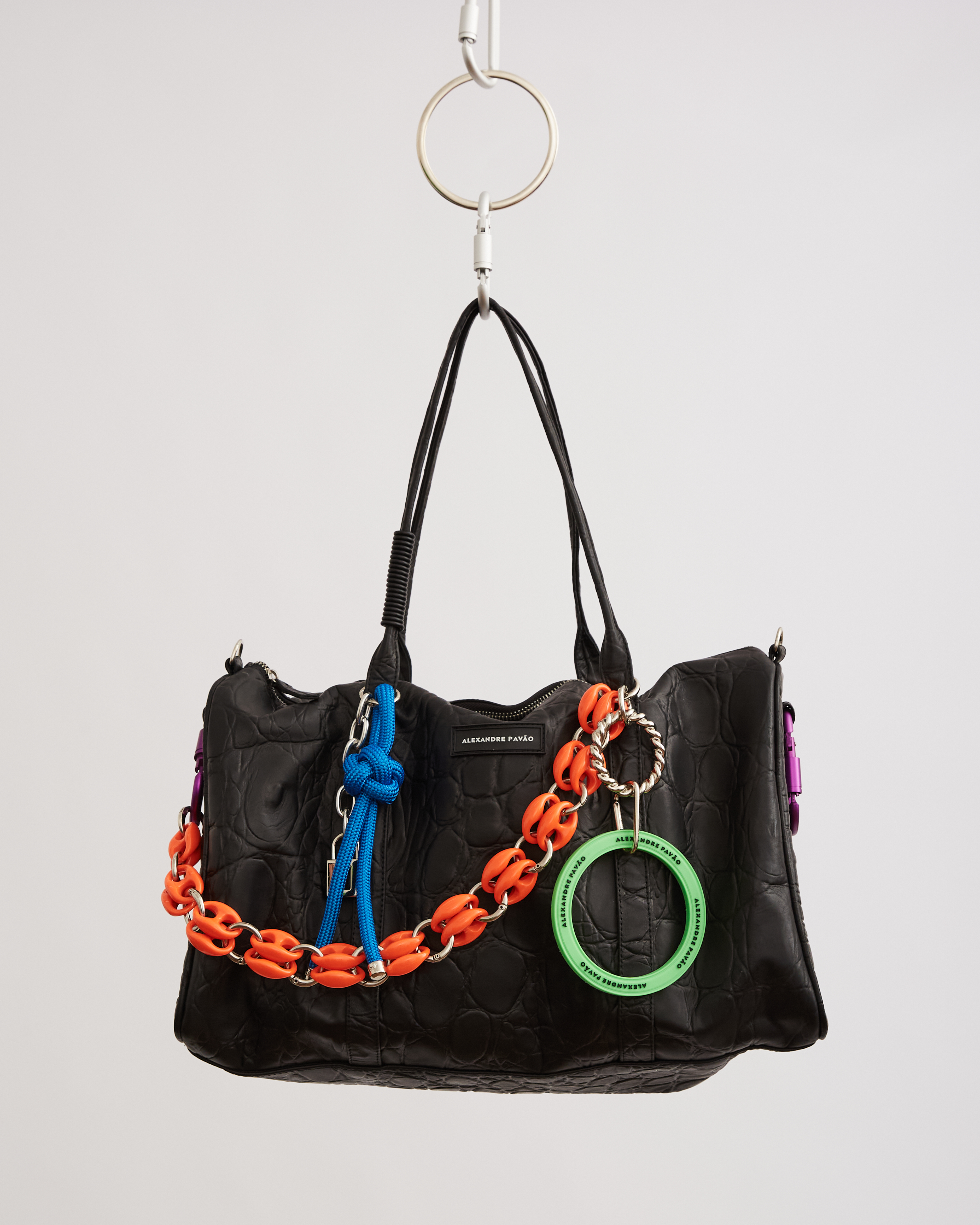 SMASH XXL BAG - CROCO PRETO – Alexandre Pavao