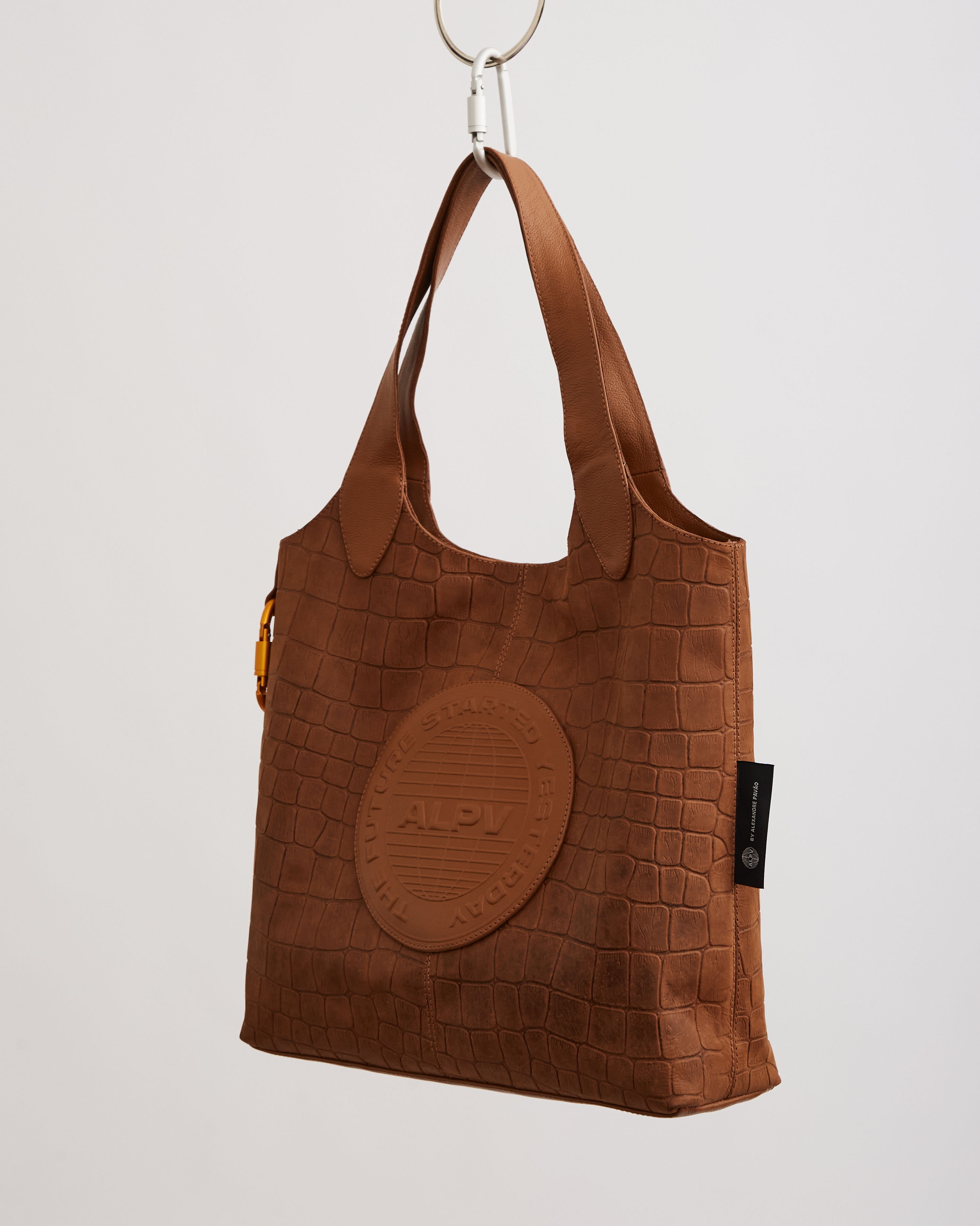 BONNY TOTE BAG - MARROM CROCO