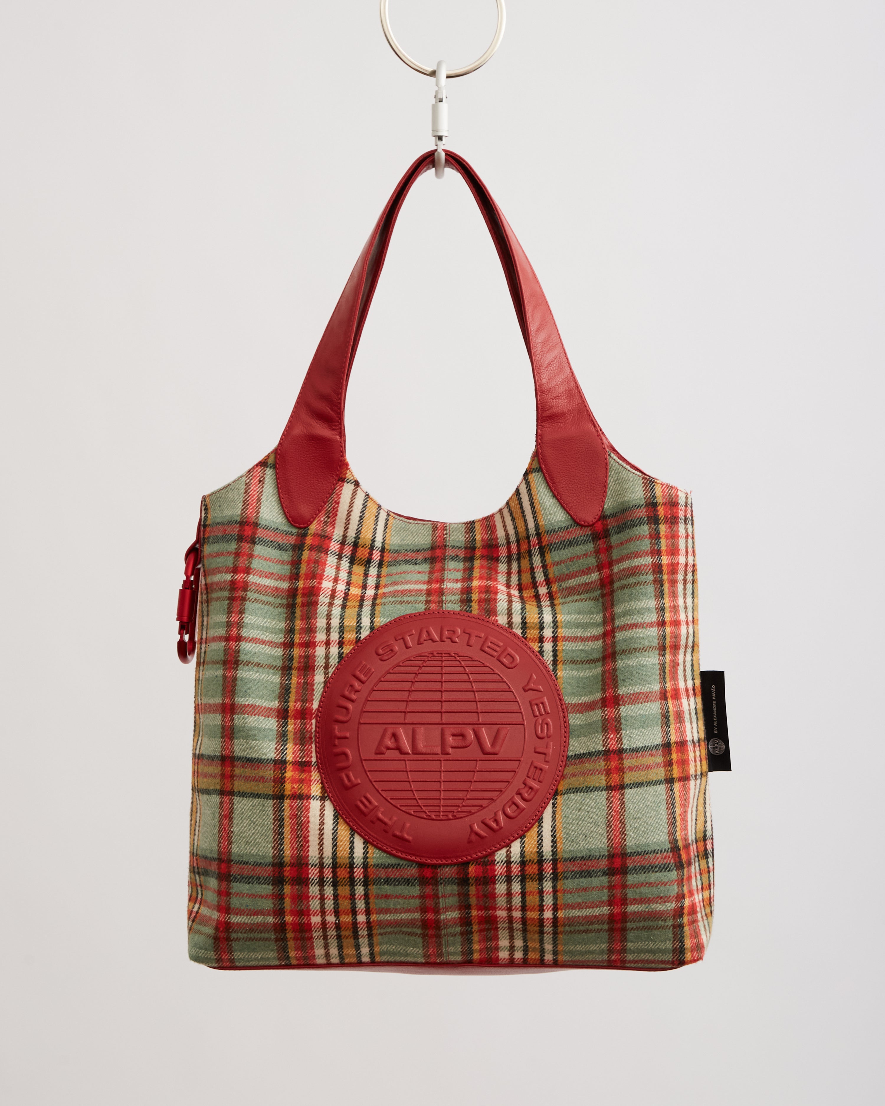 BONNY TOTE BAG - XADREZ VERMELHO