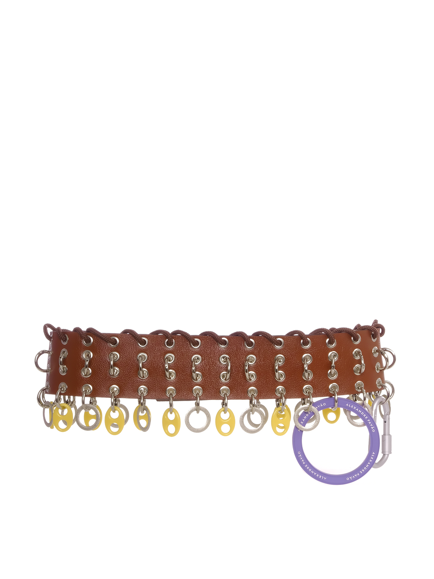 LOW RISE RING BELT - MARROM