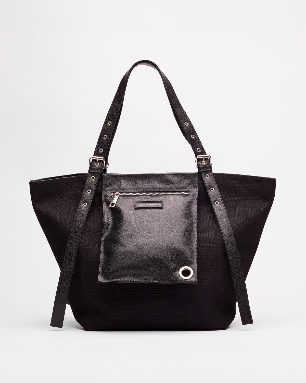 Shirley Pocket Tote Bag - Preto