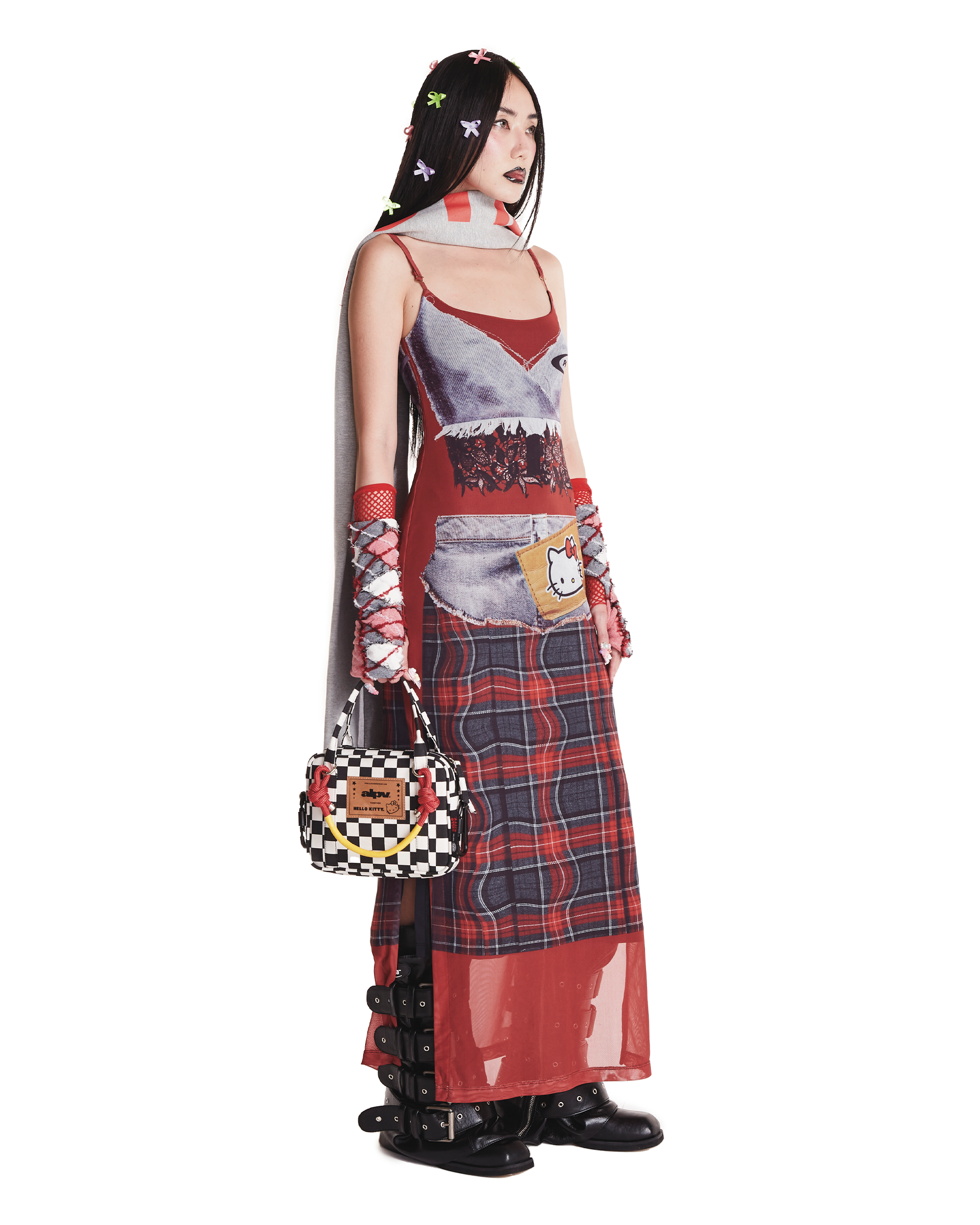 VESTIDO TULE HELLO KITTY