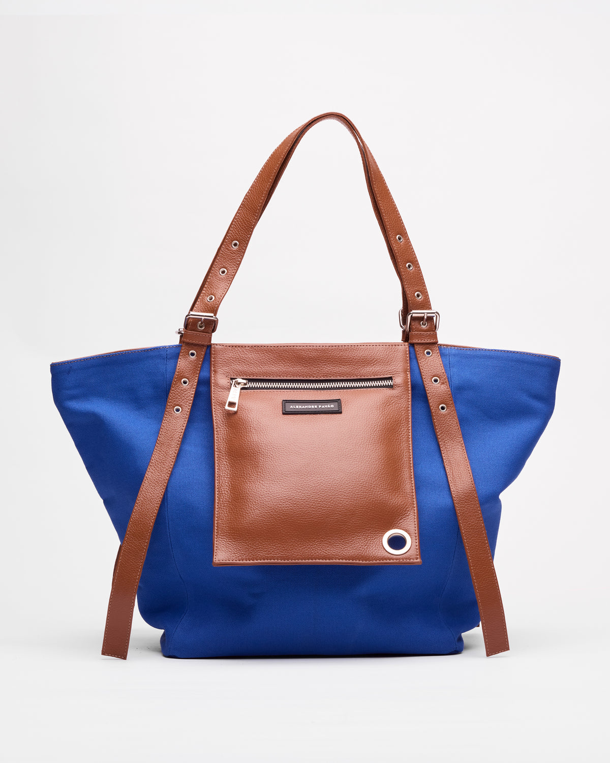 Shirley Pocket Tote Bag - Azul
