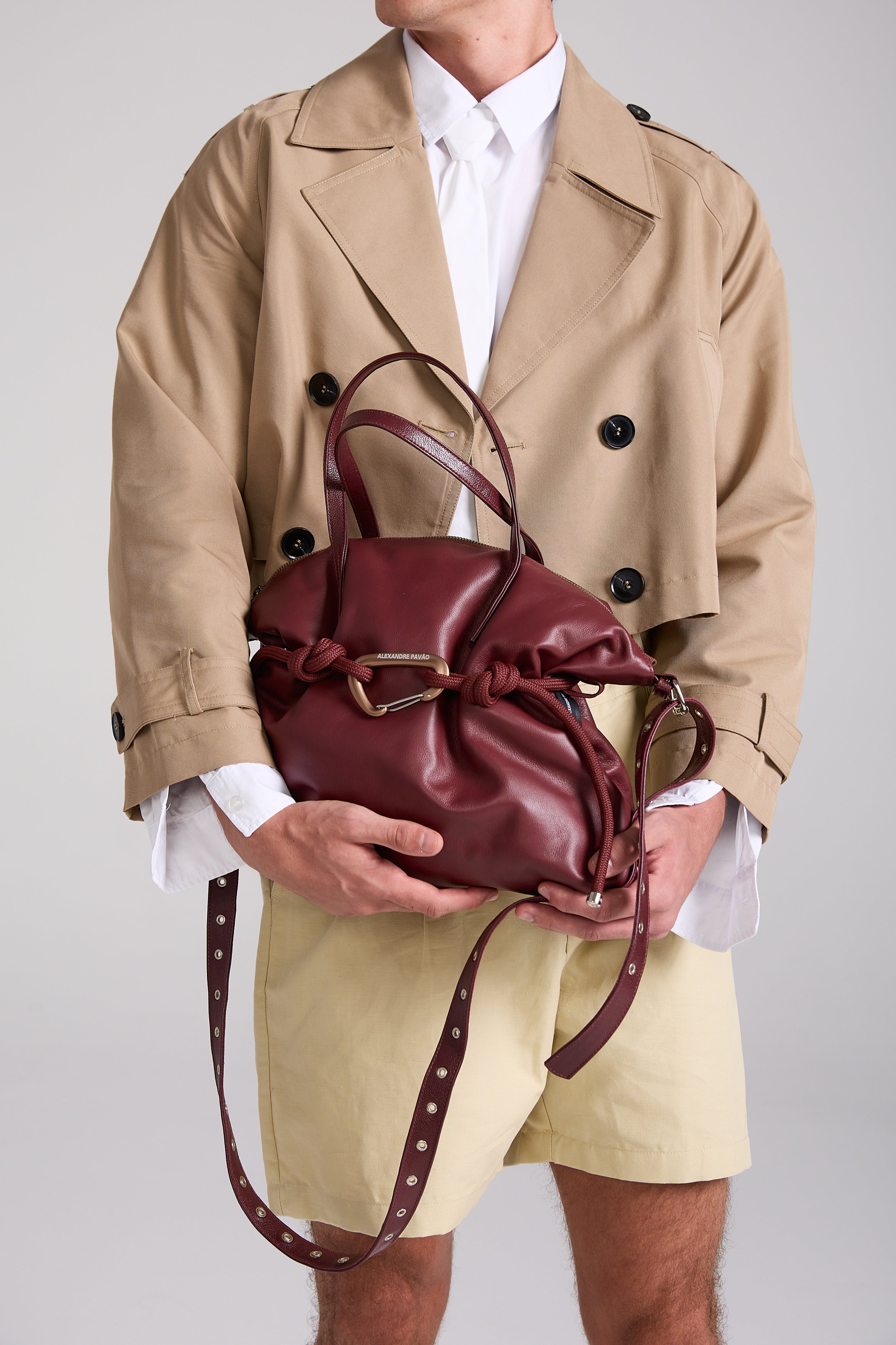 Pillow Shoulder Bag Large - Burgundy