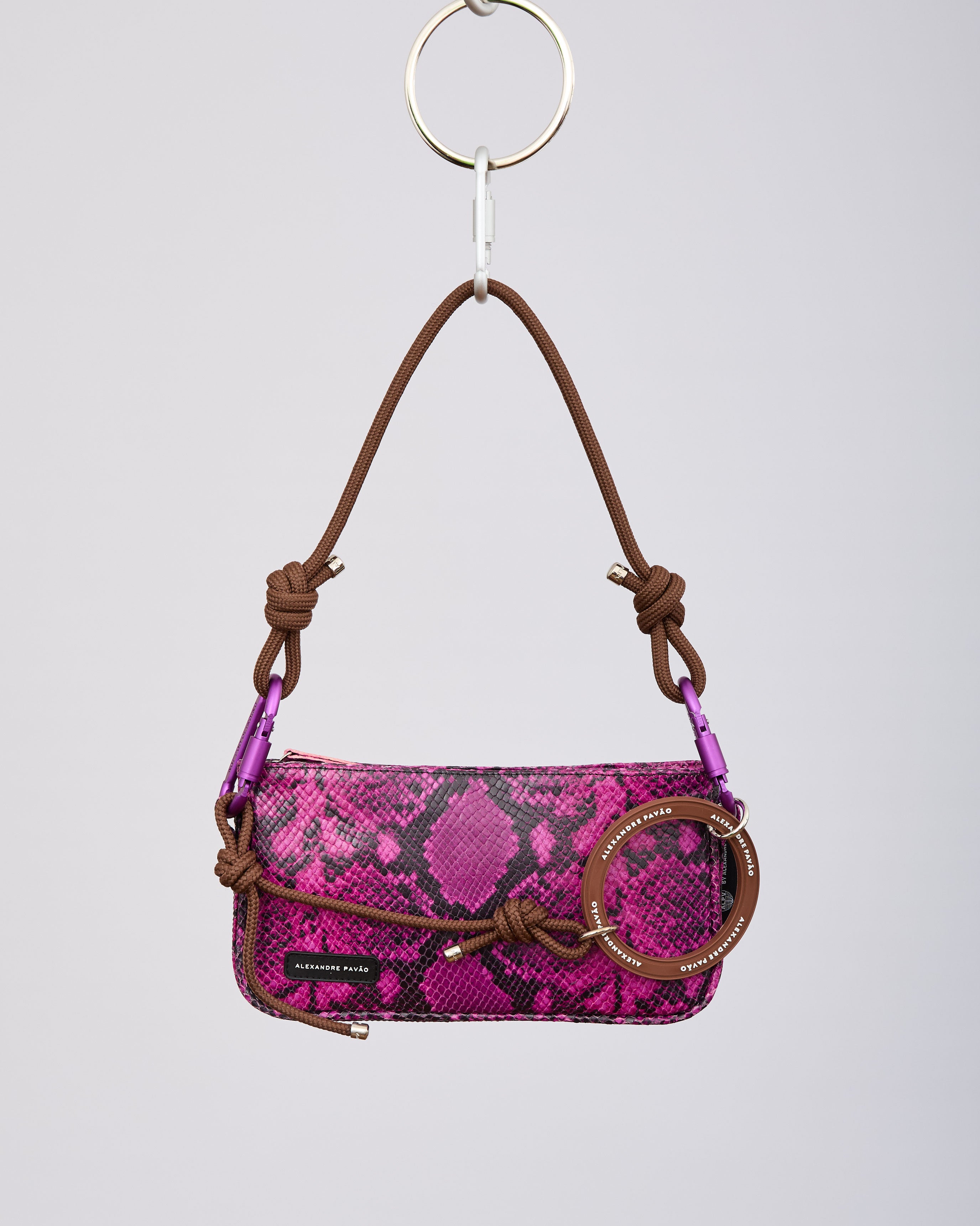 PARIS SHOULDER BAG - ROSA PYTHON