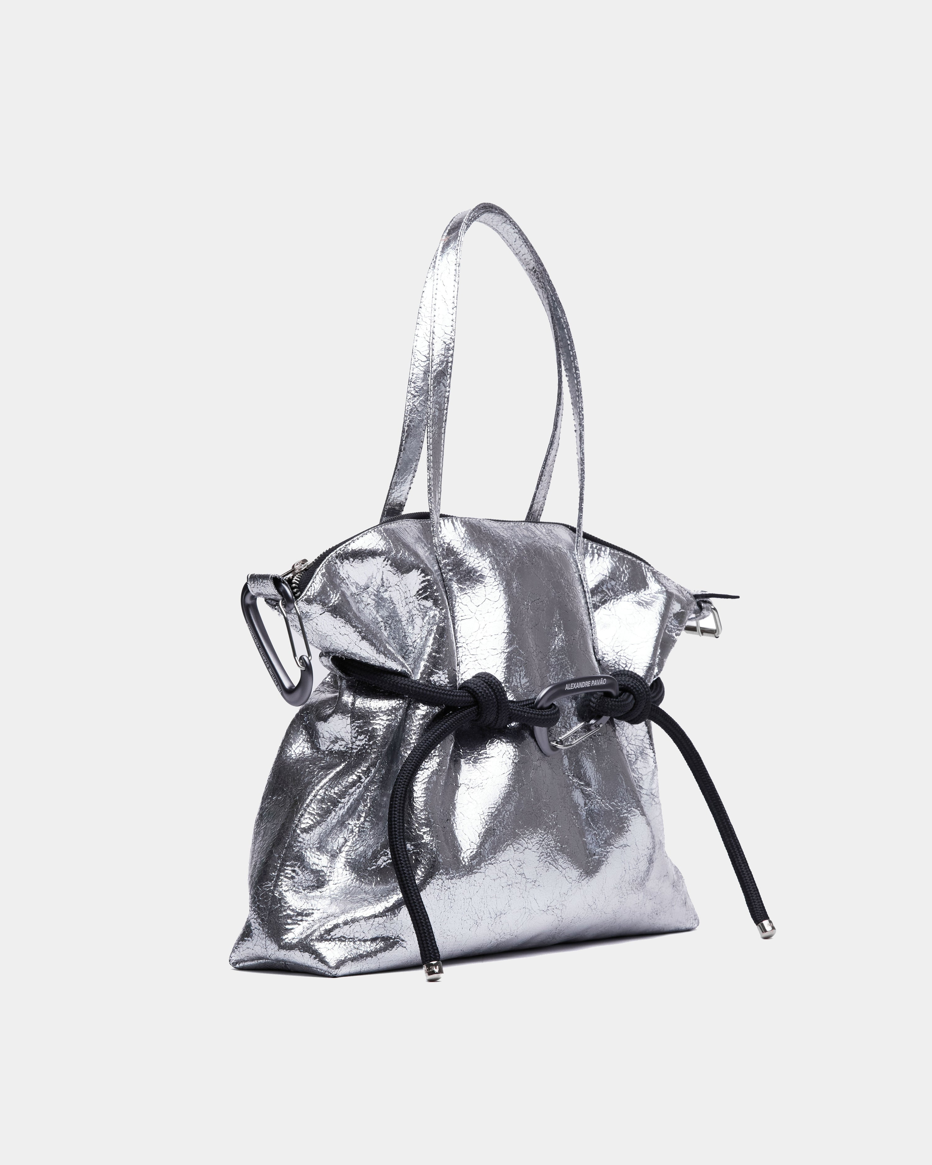 Pillow Shoulder Bag Large - Prata