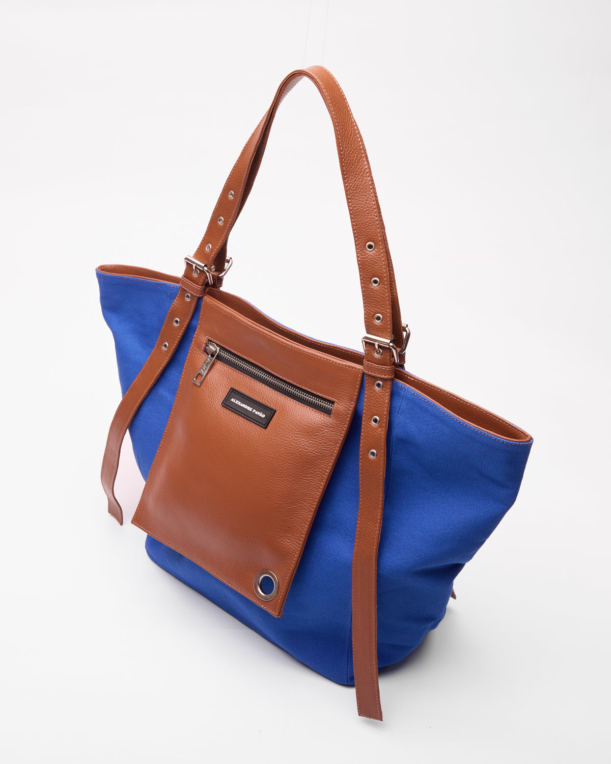 Shirley Pocket Tote Bag - Azul