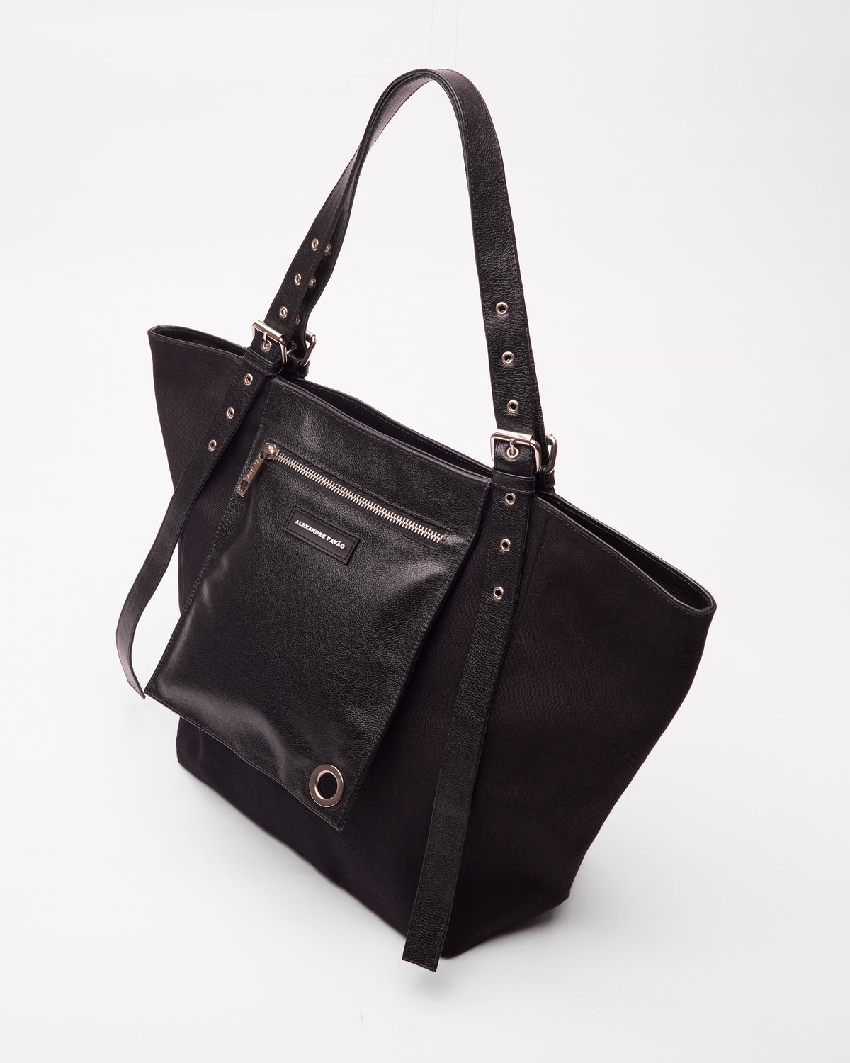 Shirley Pocket Tote Bag - Preto