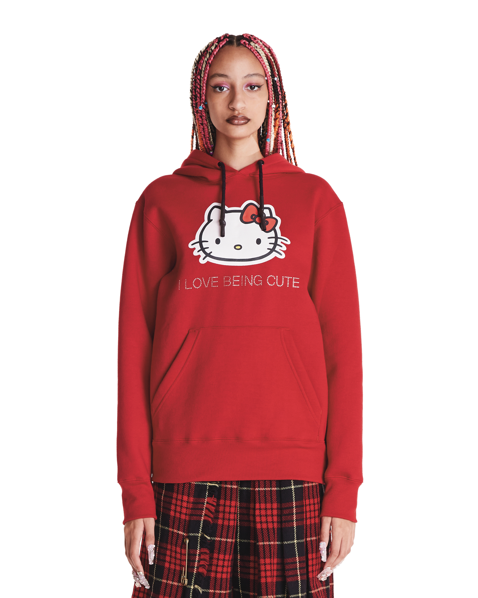OVERSIZED HOODIE HELLO KITTY - VERMELHO