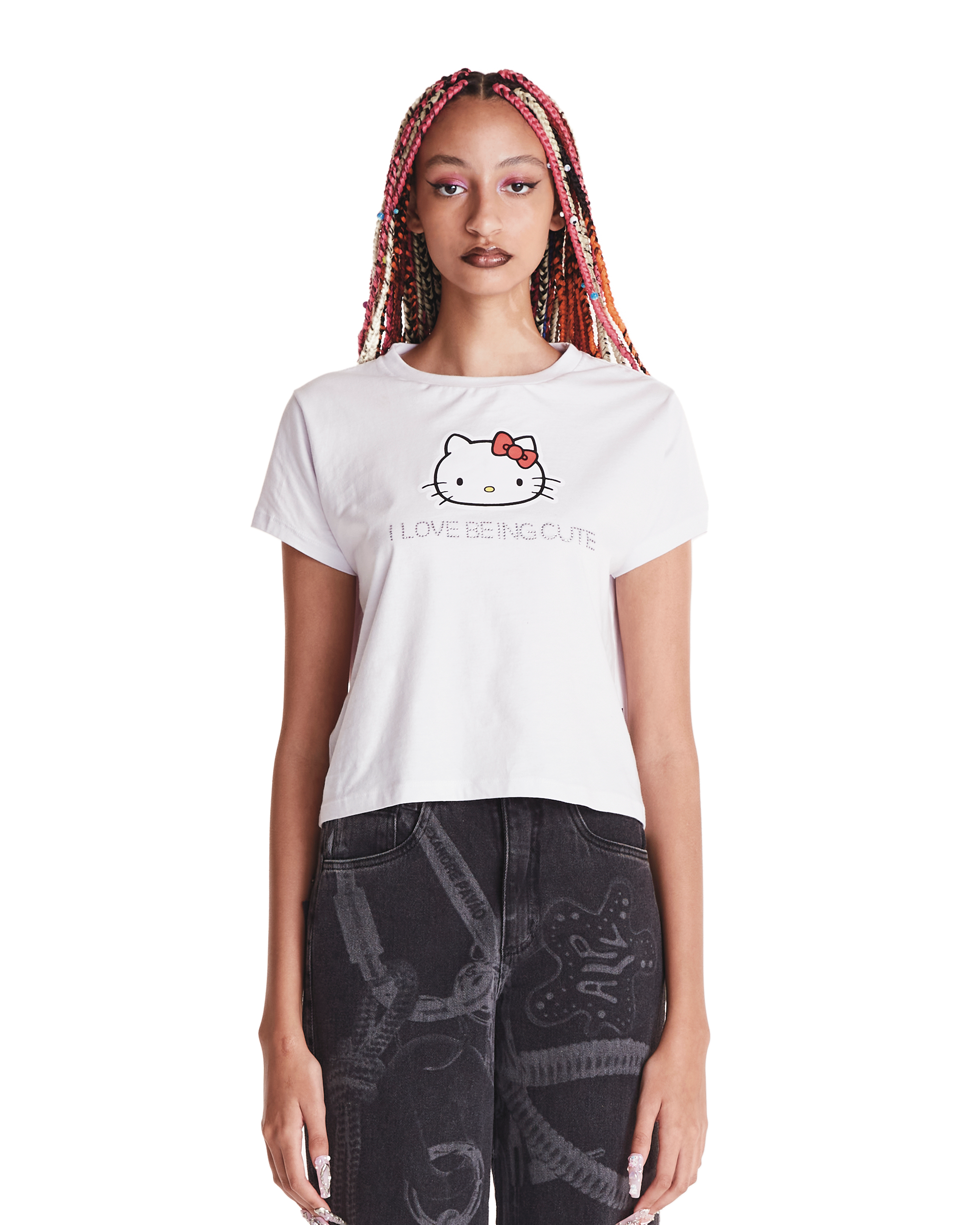 BABY TEE HELLO KITTY - BRANCO