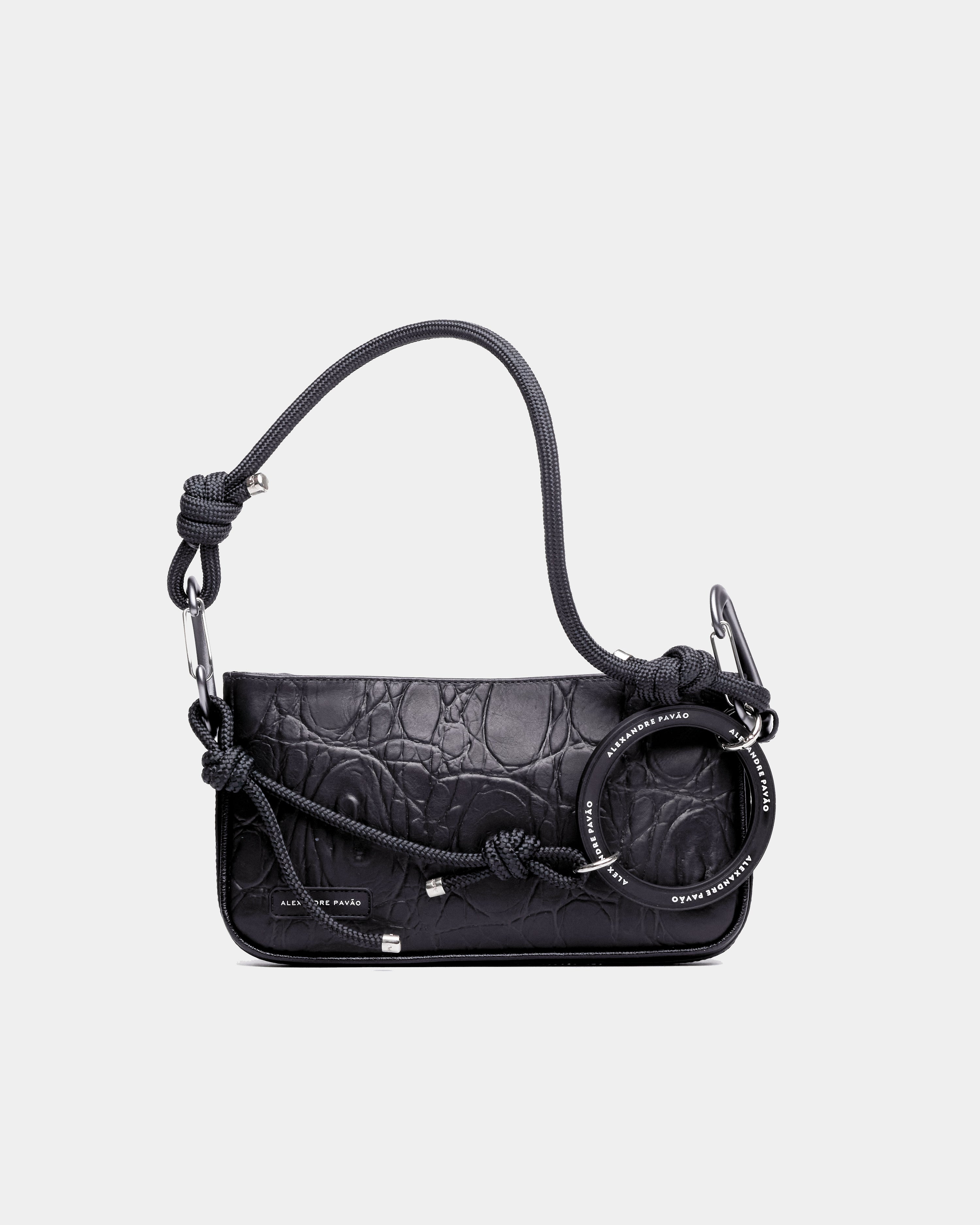 Paris Shoulder Bag - Preto Croco