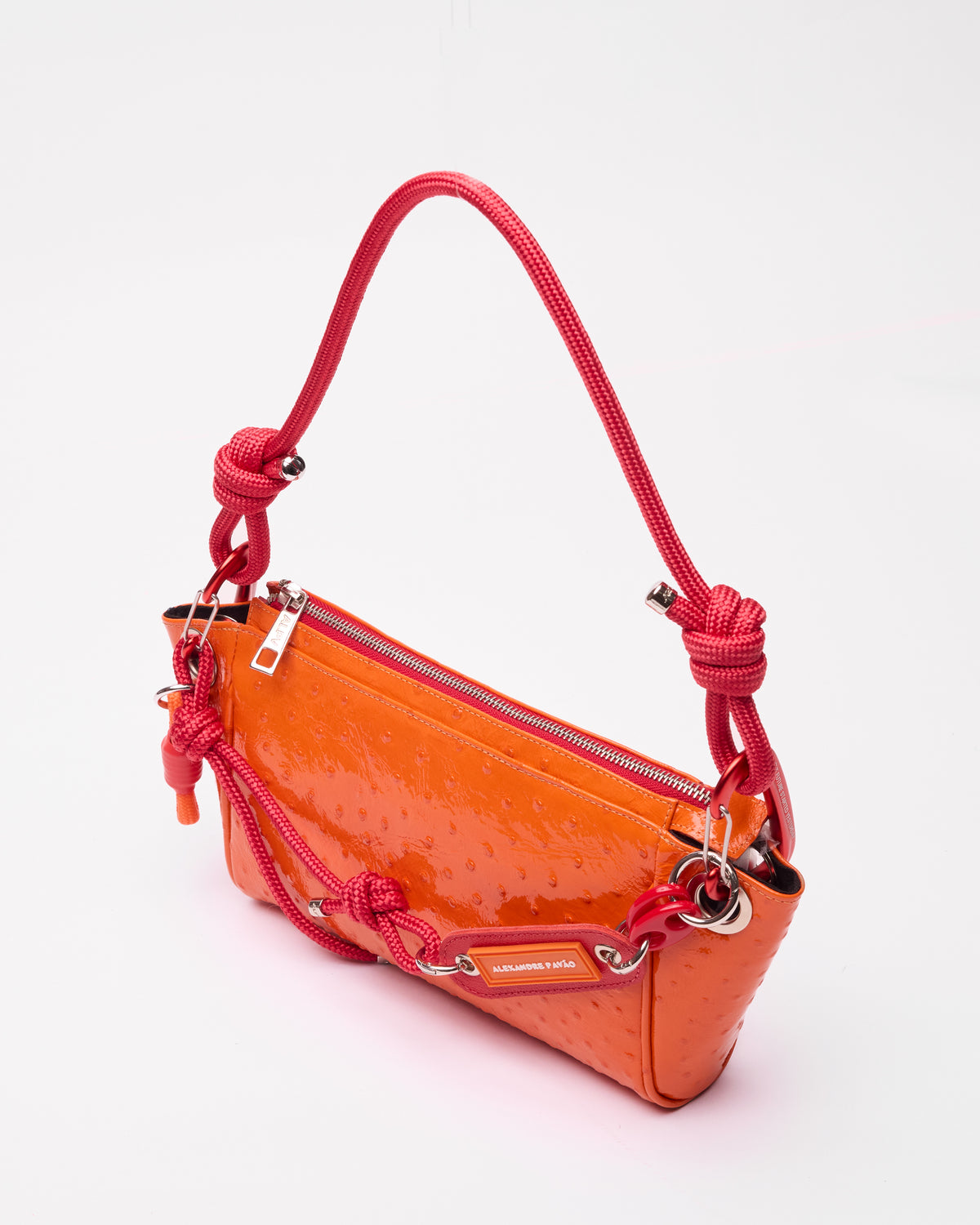 Paris Shoulder Bag - Laranja Ostrich