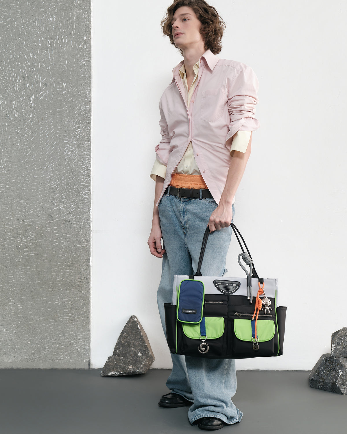 Maxi Tote Bag - Cinza
