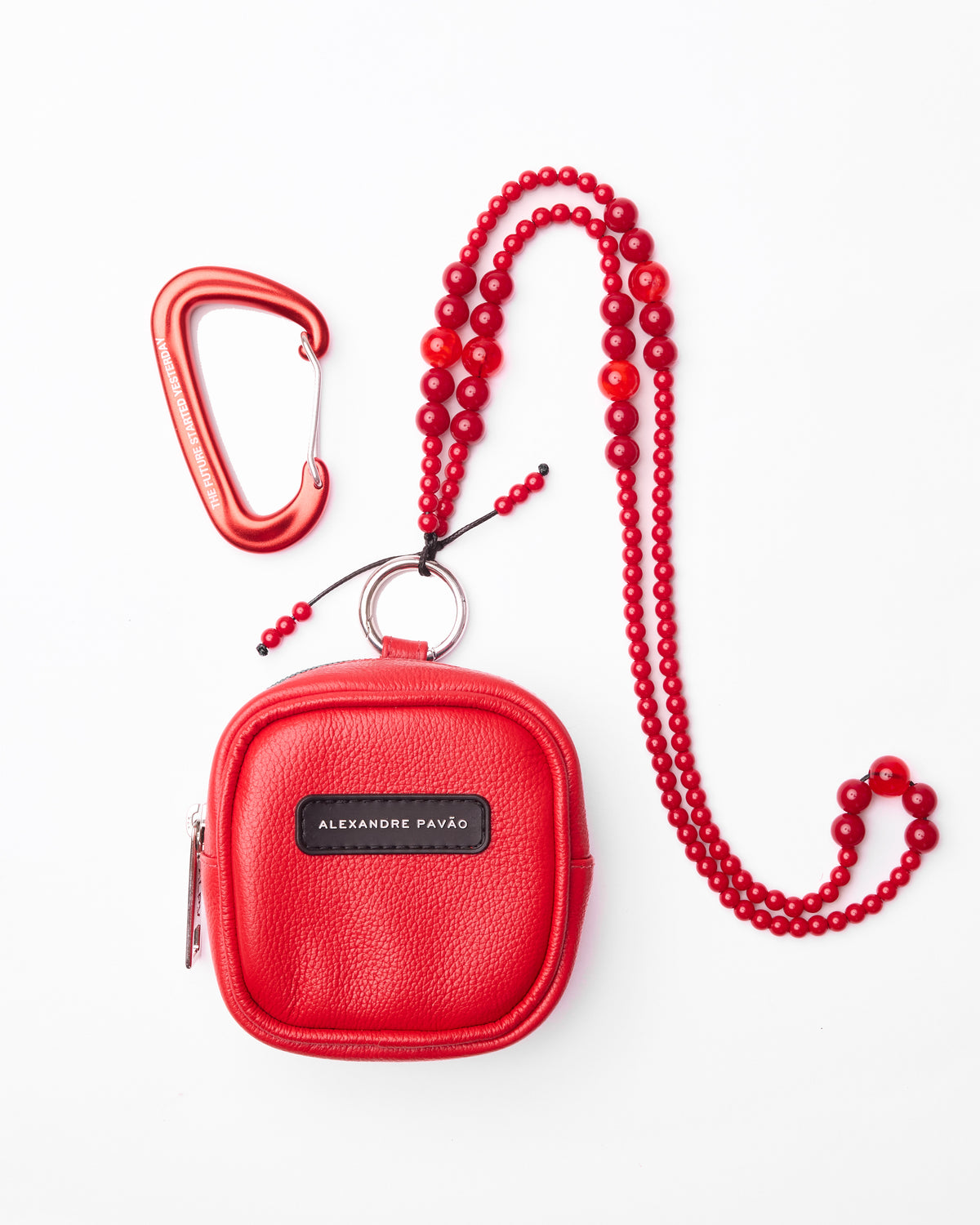 Beaded Micro Bag - Vermelho