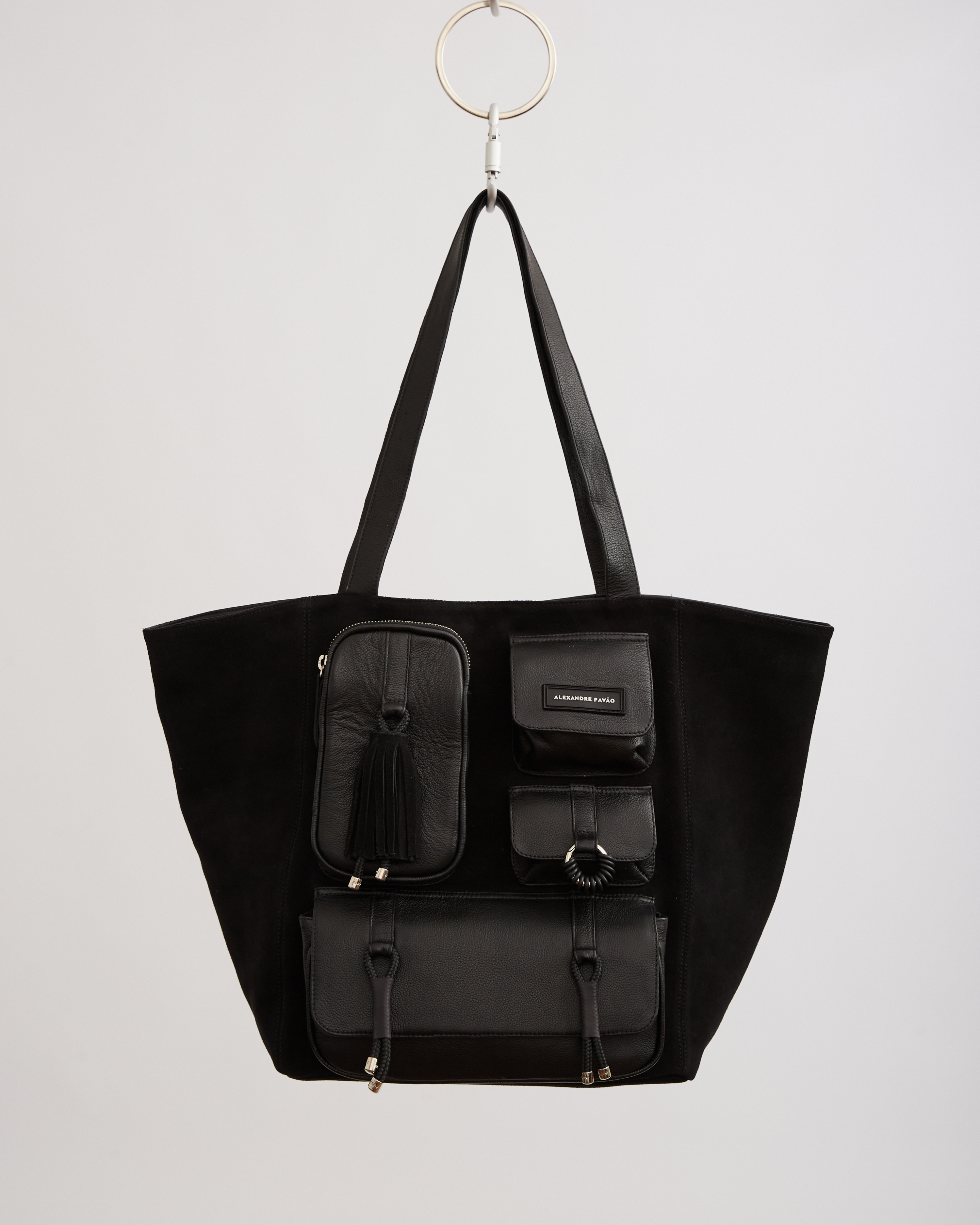 SHIRLEY POCKETS TOTE BAG - PRETO