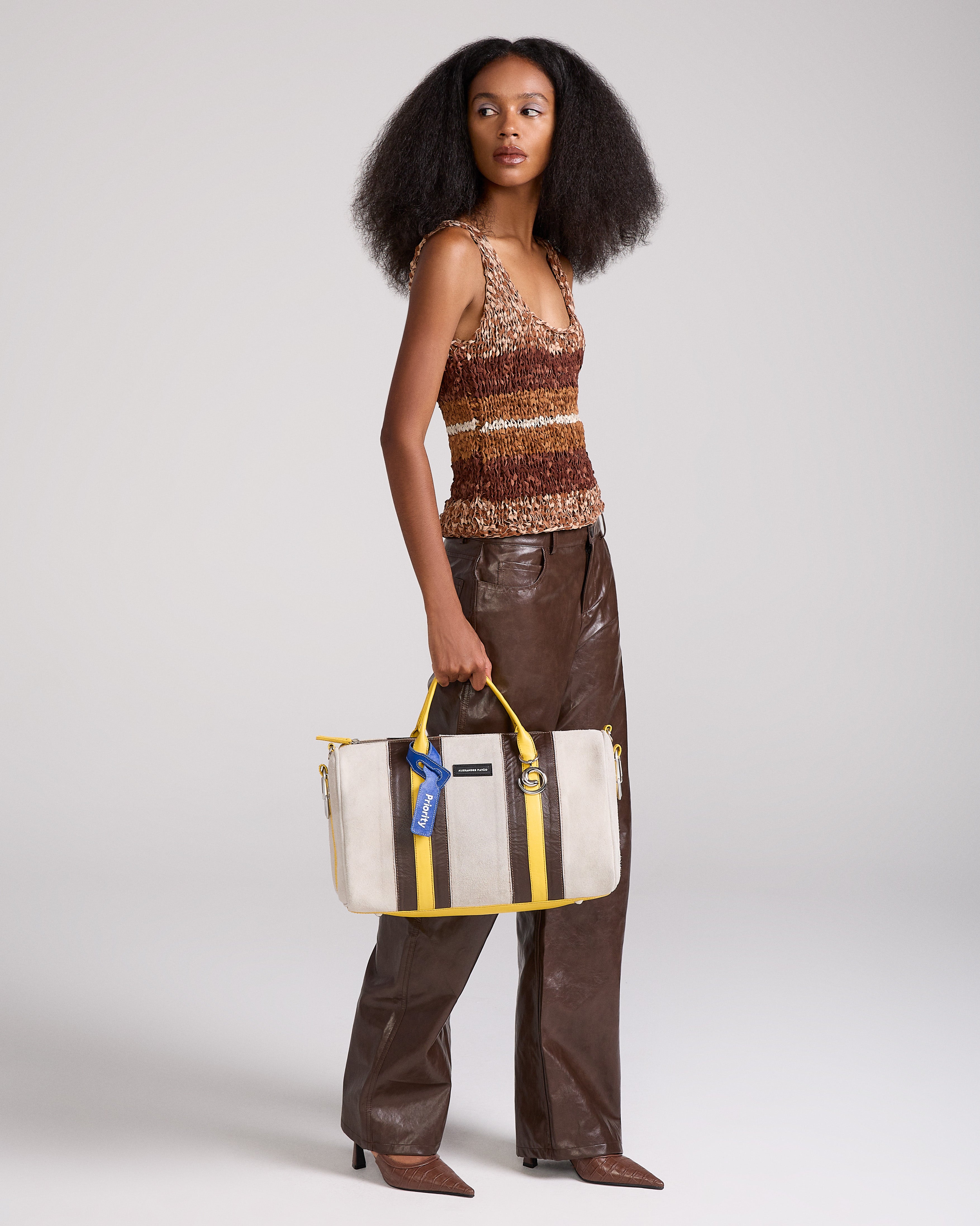 Smash XXL Stripes Bag - Cinza – Alexandre Pavao