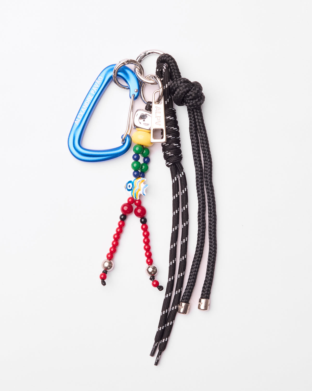 Den Beaded Keychain - Preto