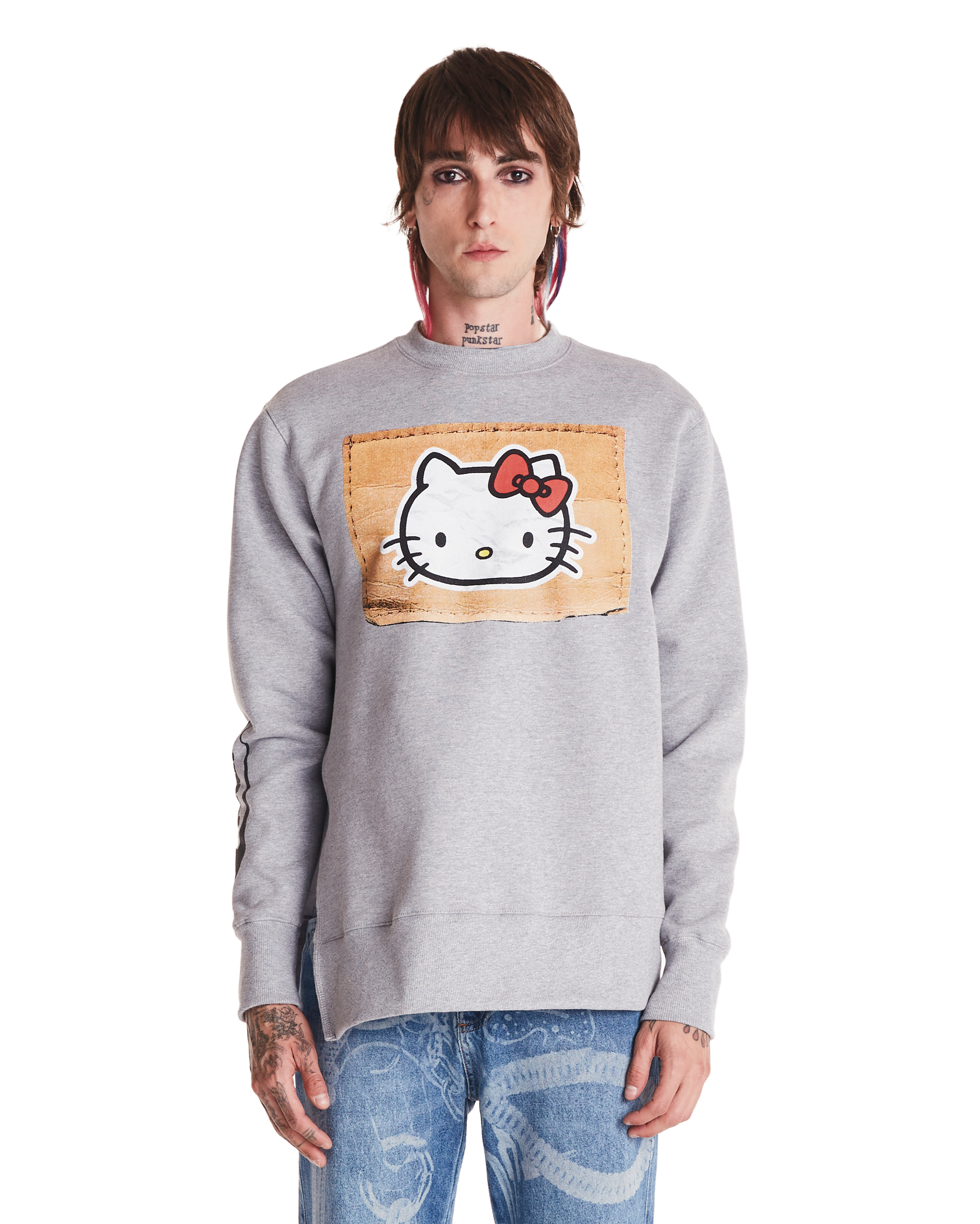 MOLETOM TAG HELLO KITTY - MESCLA