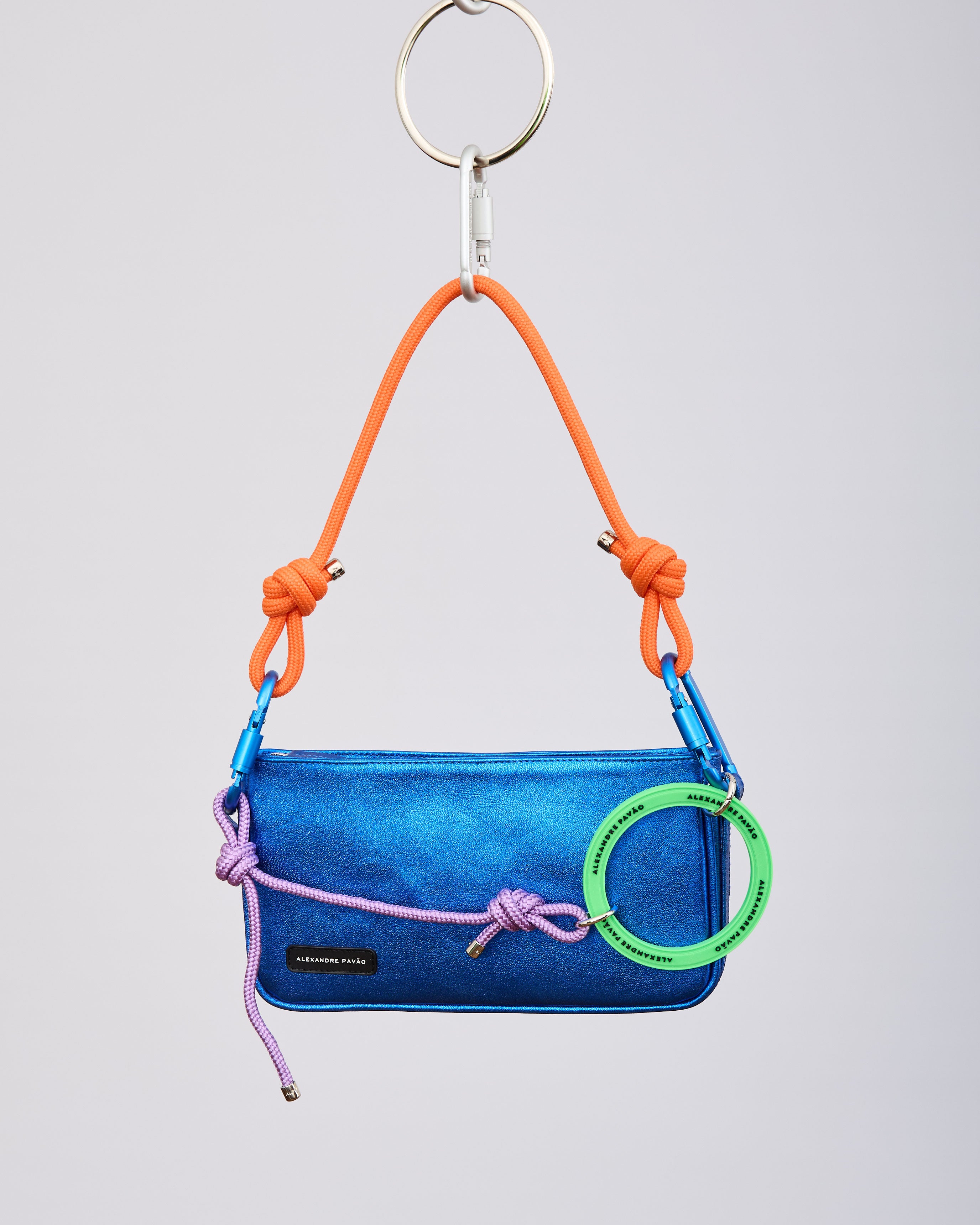 PARIS SHOULDER BAG - AZUL METALIZADO