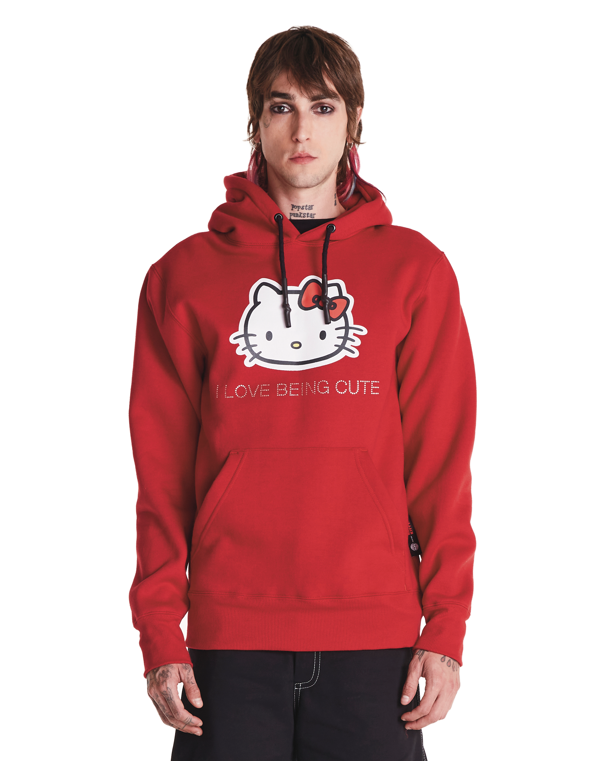 OVERSIZED HOODIE HELLO KITTY - VERMELHO