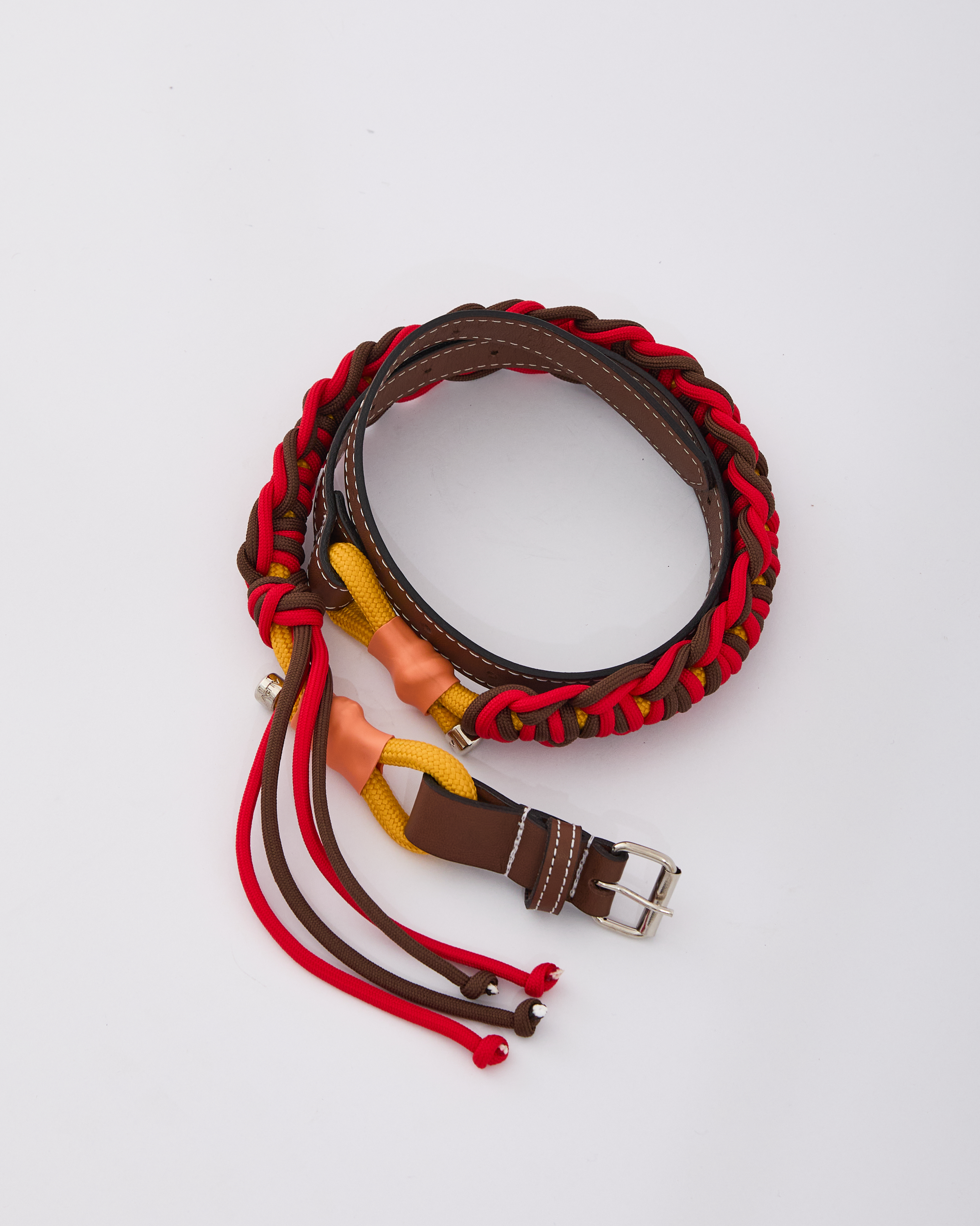 ALPV BRAIDED BELT - MARROM
