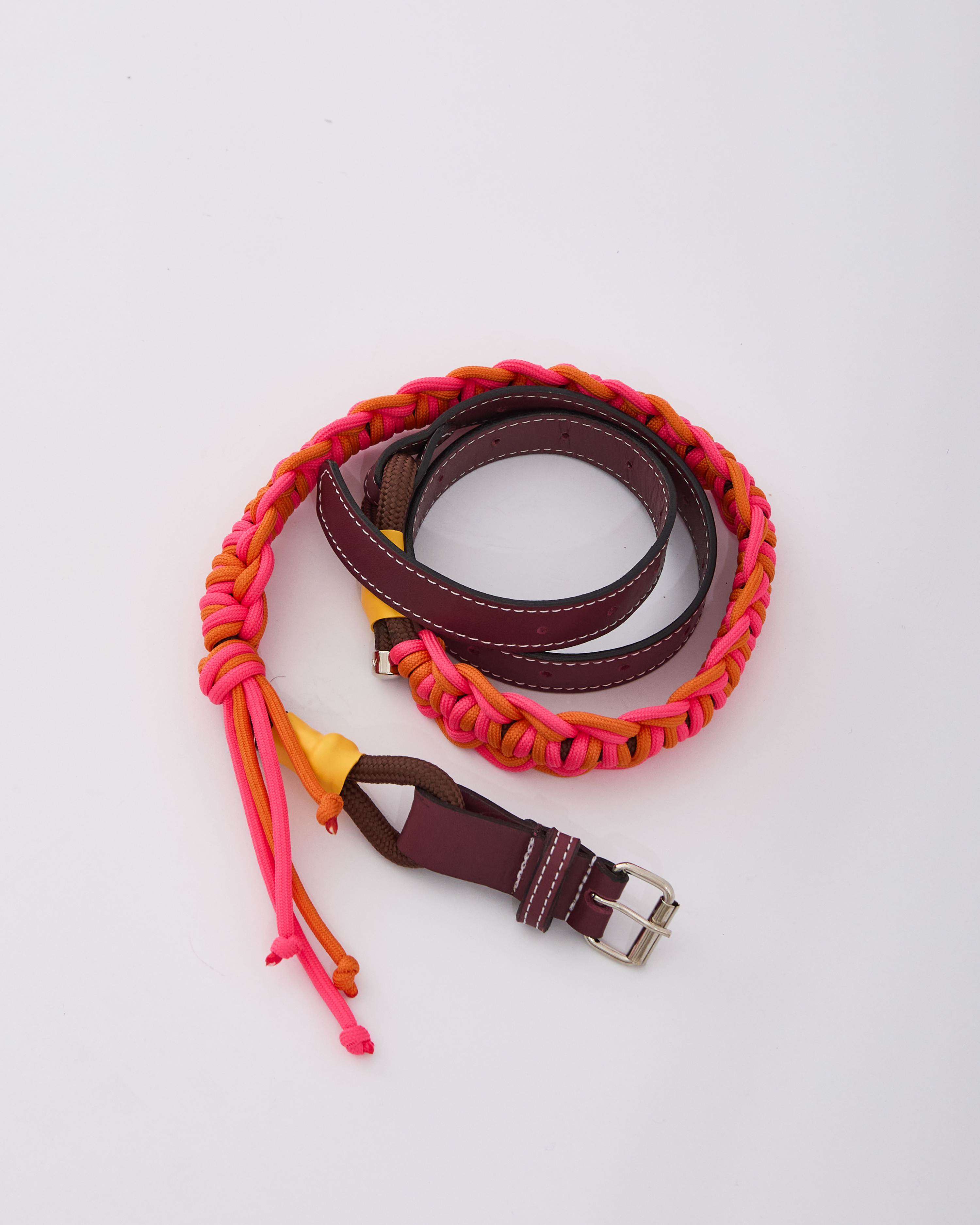 ALPV BRAIDED BELT - BURGUNDY