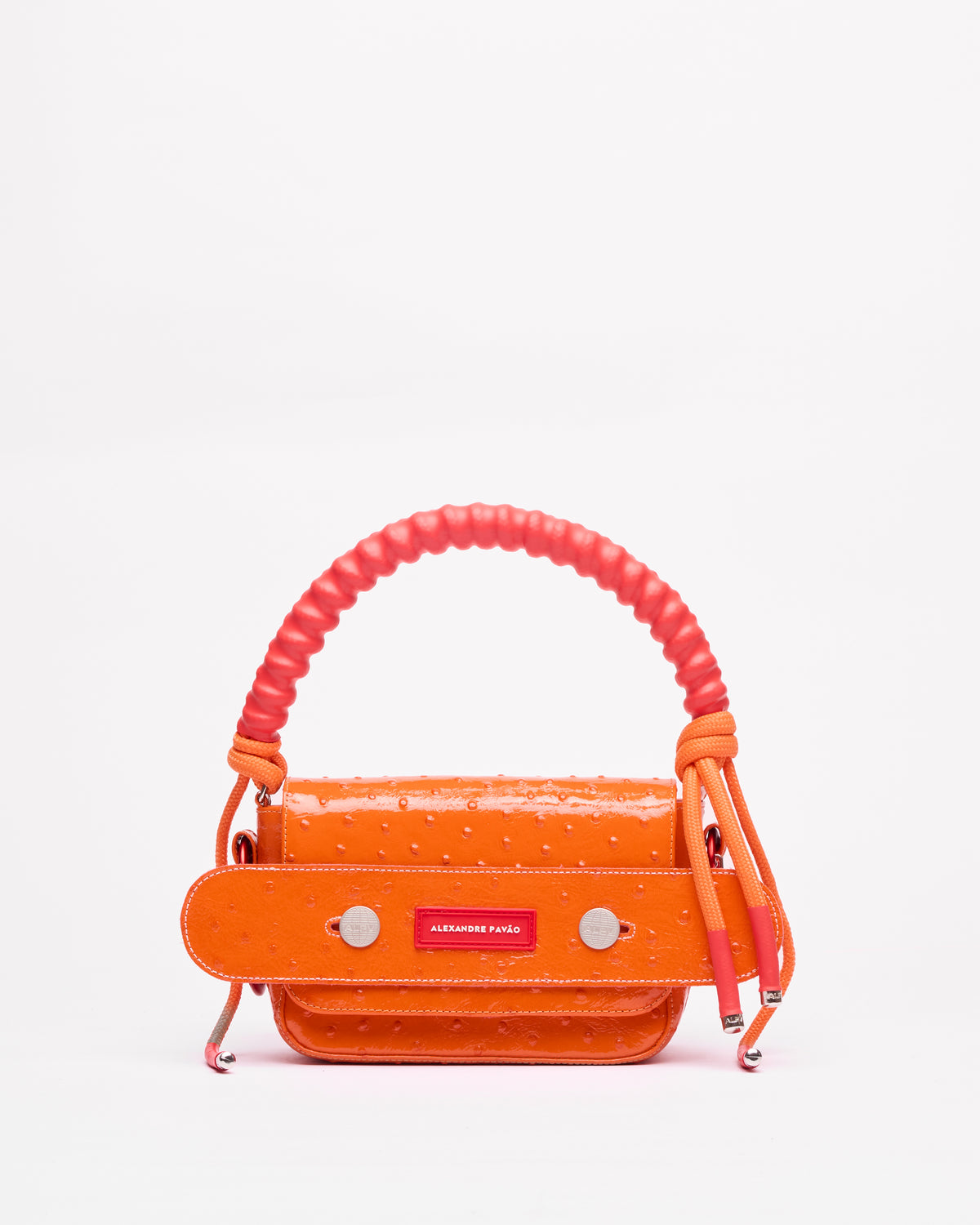 Olga handbag - Laranja Ostrich