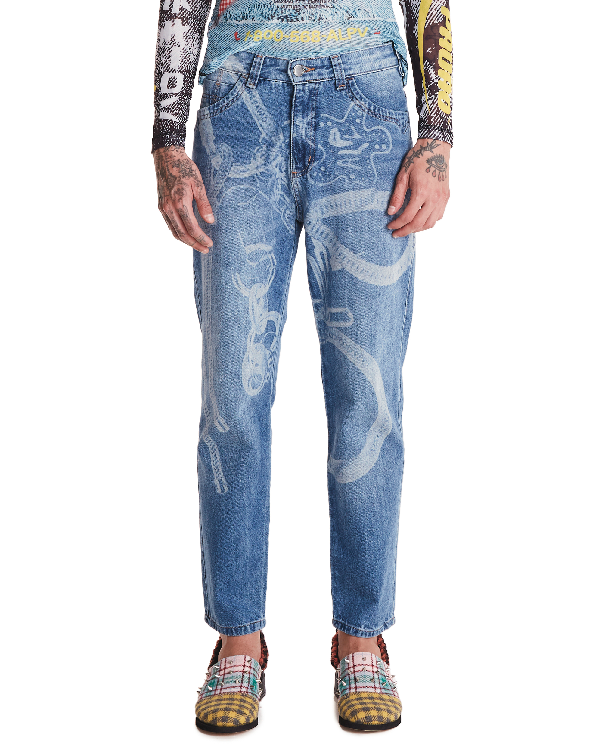 CALÇA JEANS HELLO KITTY - AZUL