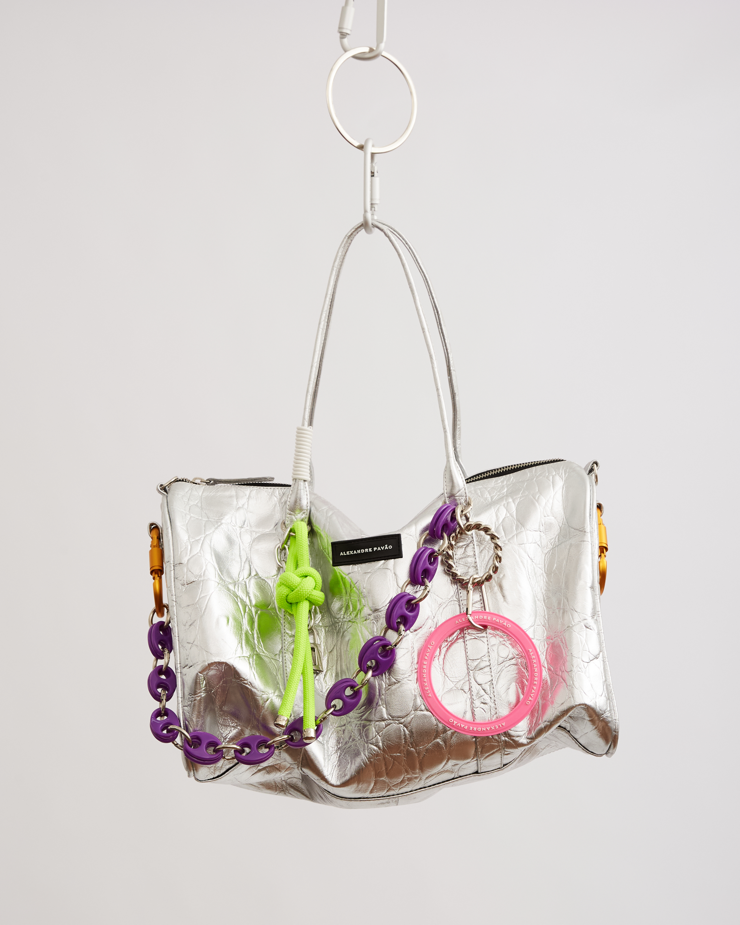 SMASH XXL BAG  - CROCO PRATA