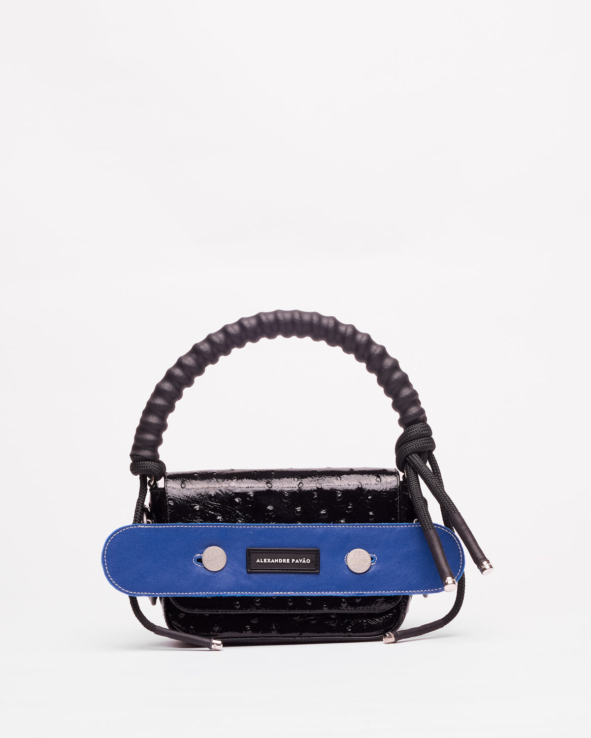 Olga Handbag - Preto Ostrich