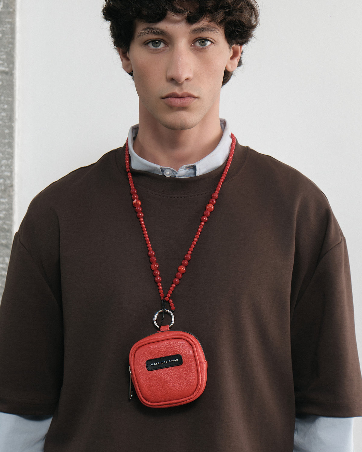 Beaded Micro Bag - Vermelho