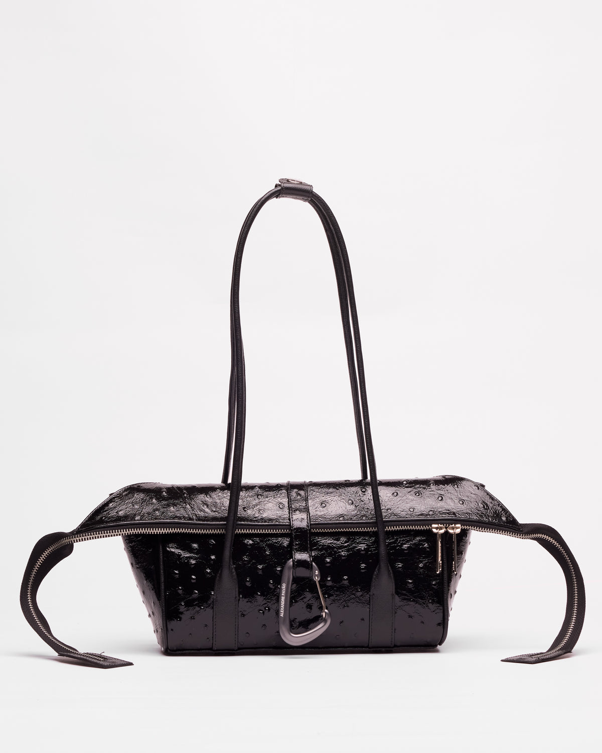 Erick Shoulder Bag - Preto Ostrich