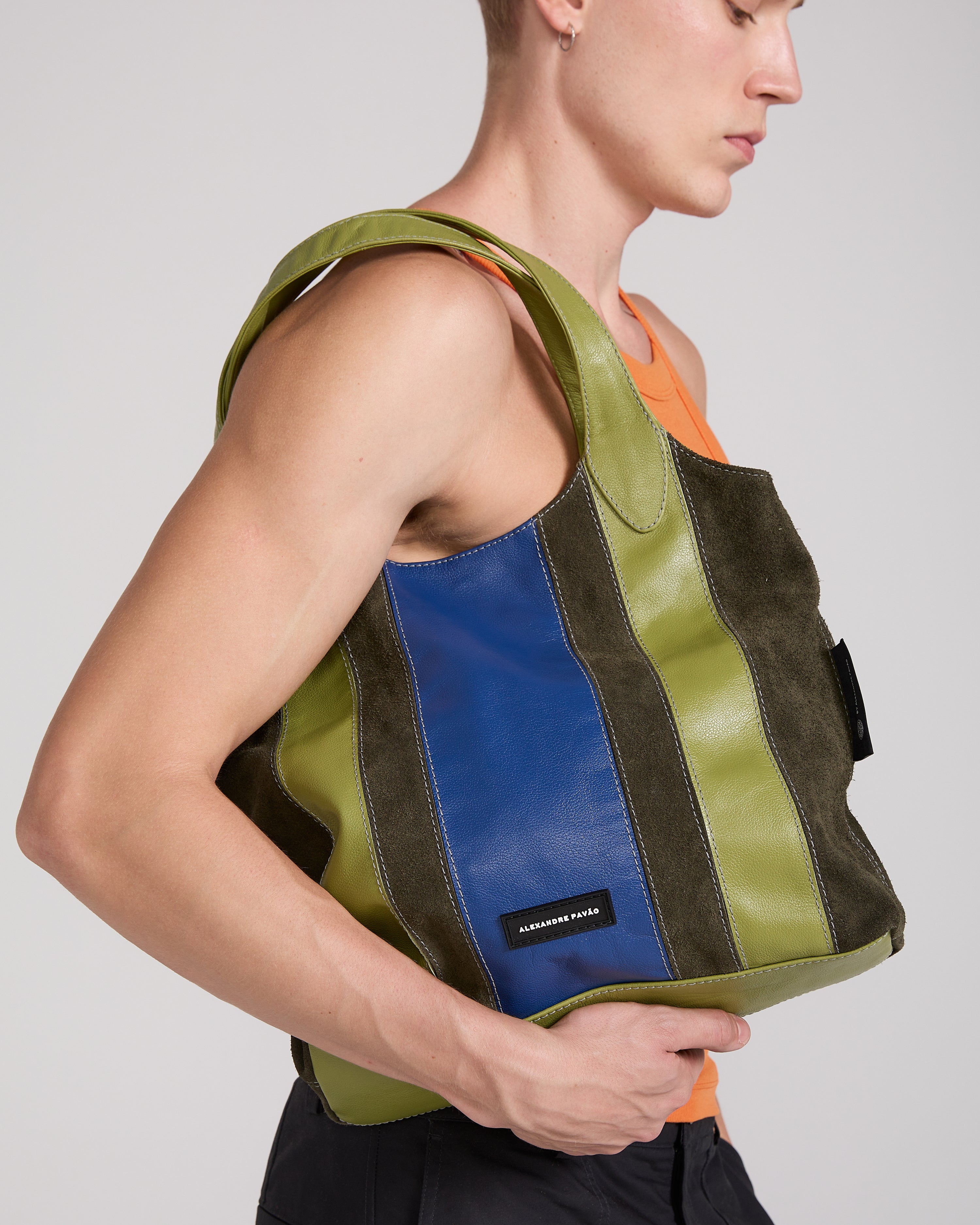 Bonny Stripes Tote Bag - Verde