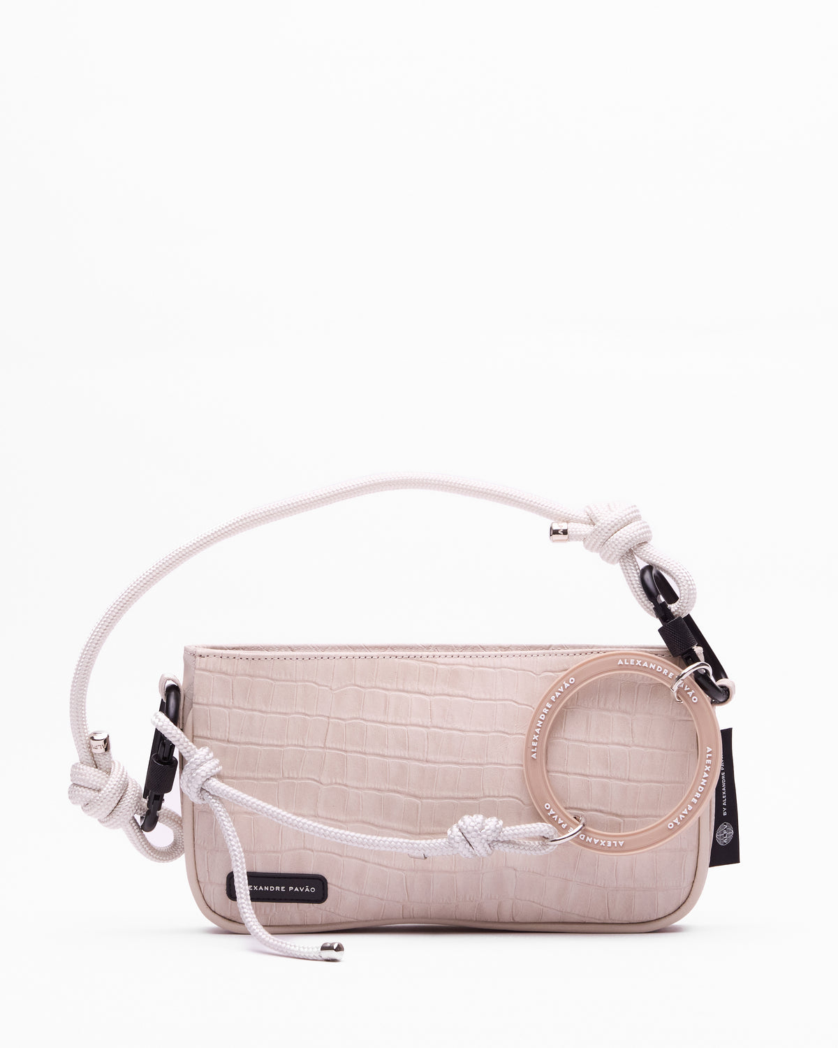 Paris Shoulder Bag -  Croco Off-White
