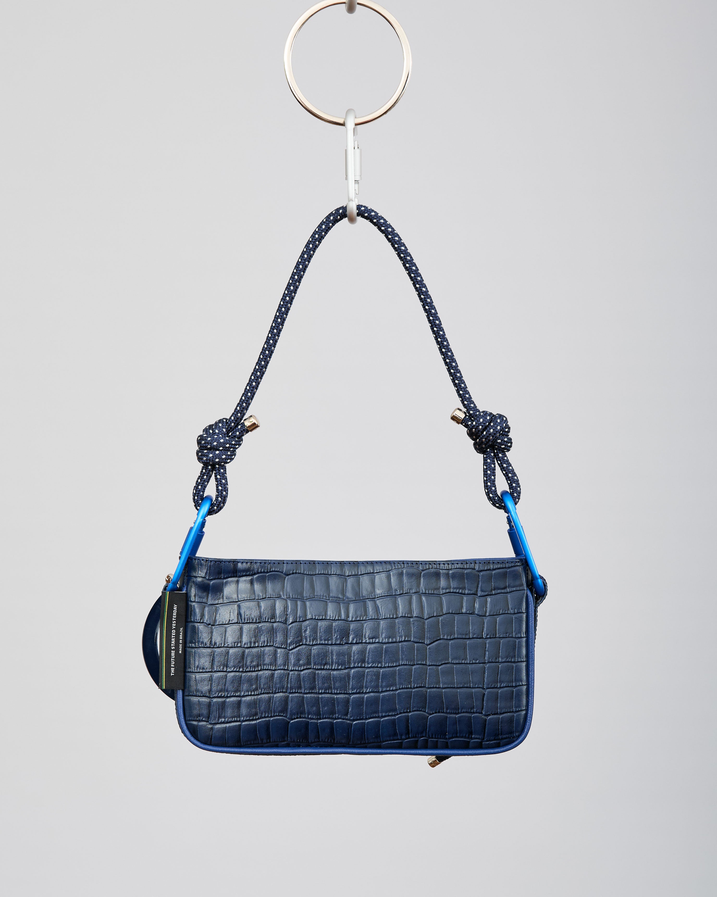 PARIS SHOULDER BAG - AZUL CROCO