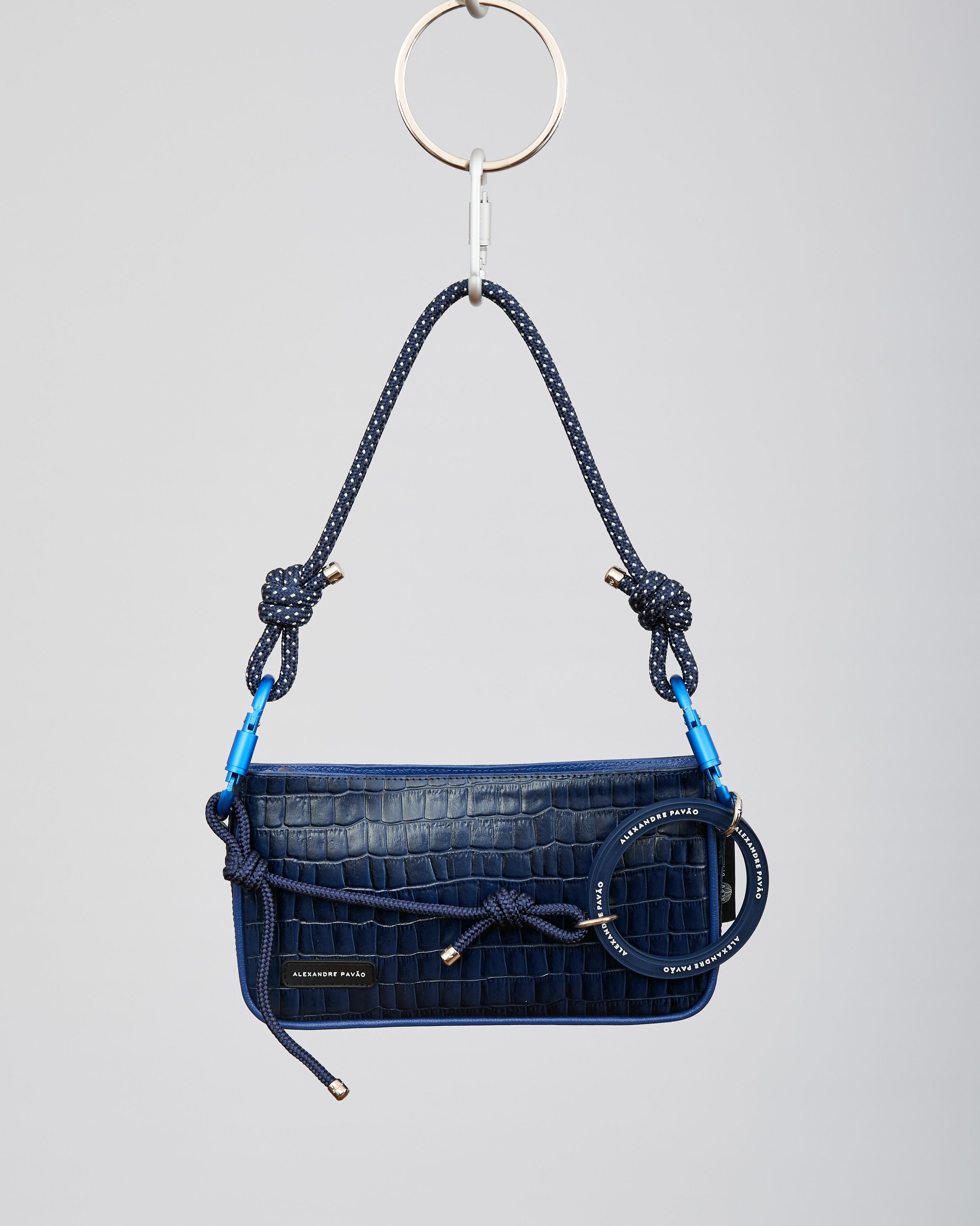 PARIS SHOULDER BAG - AZUL CROCO