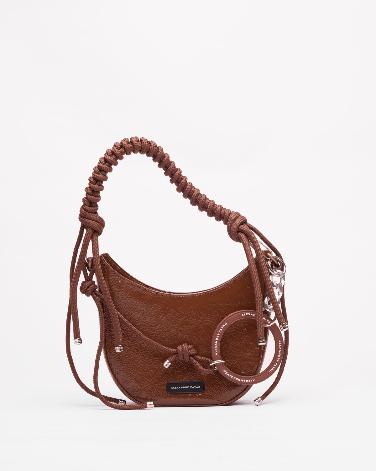 The Curve Bag - Marrom Verniz