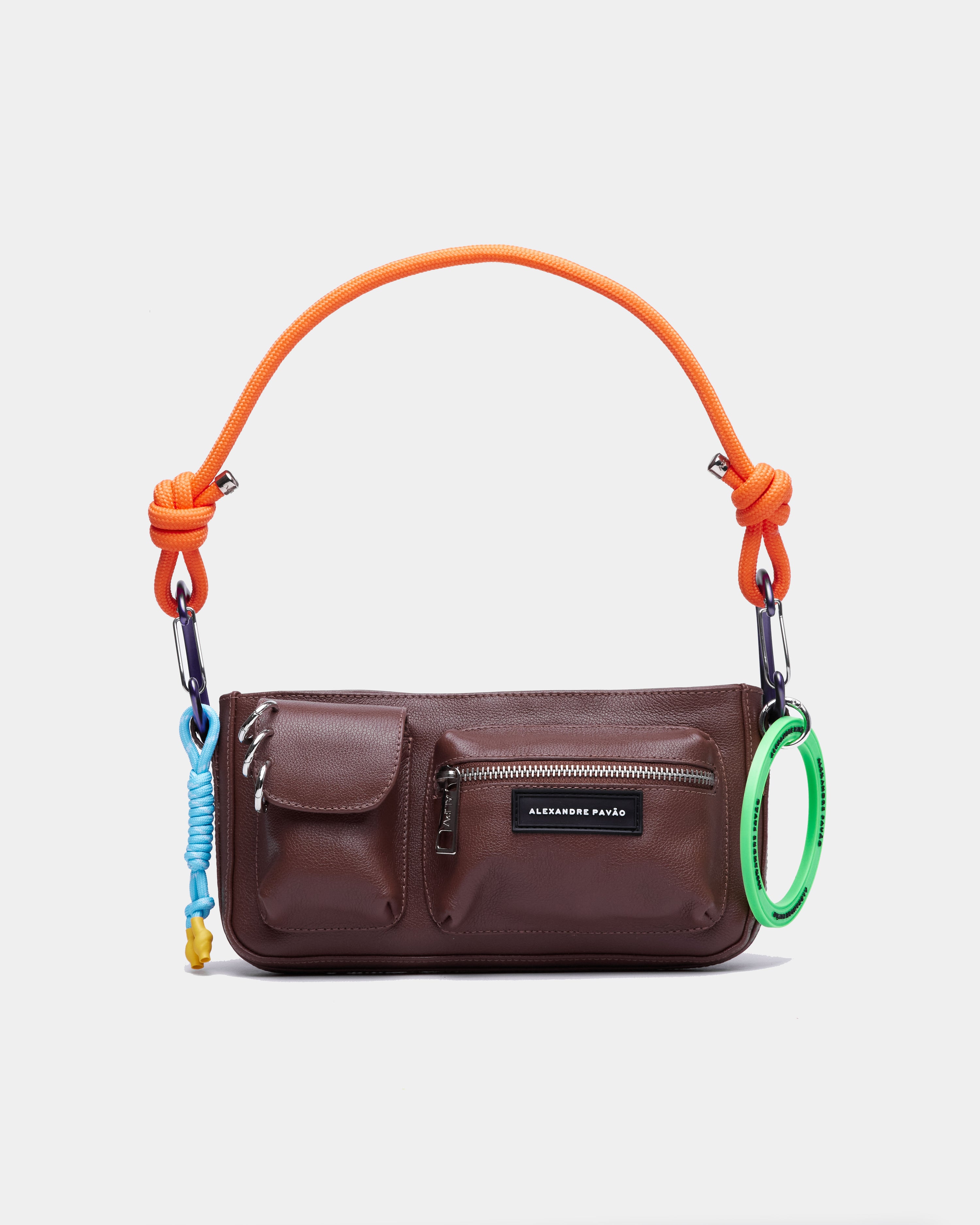 Four Pockets Shoulder Bag - Marrom