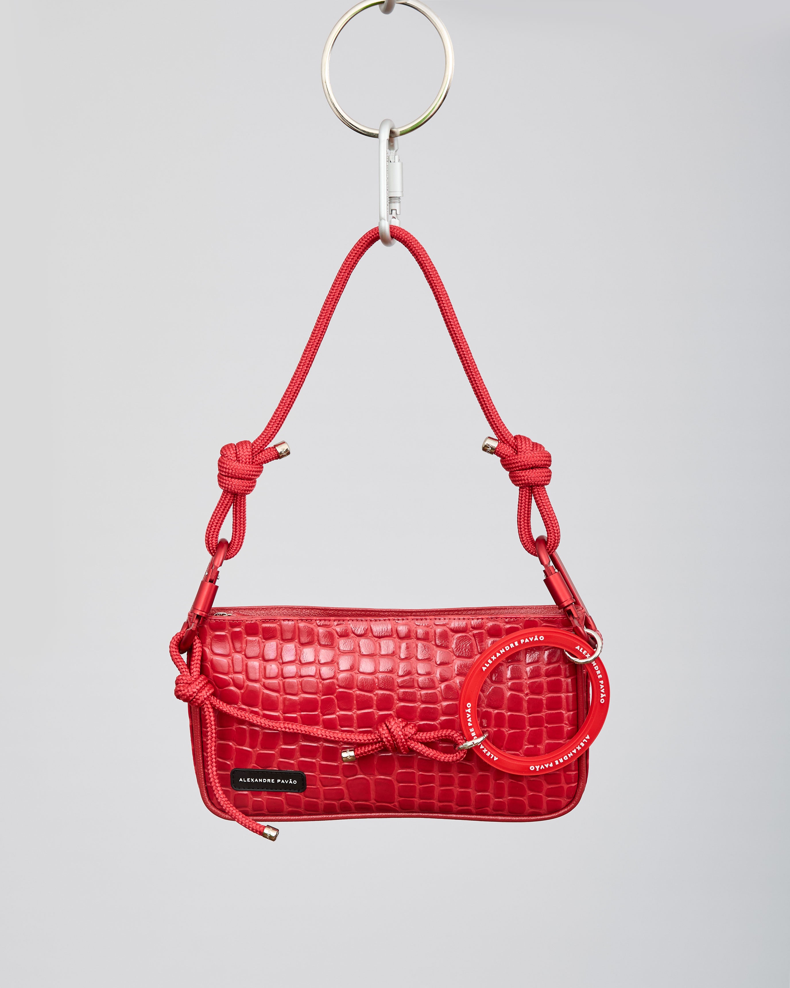 PARIS SHOULDER BAG - VERMELHO CROCO VERNIZ