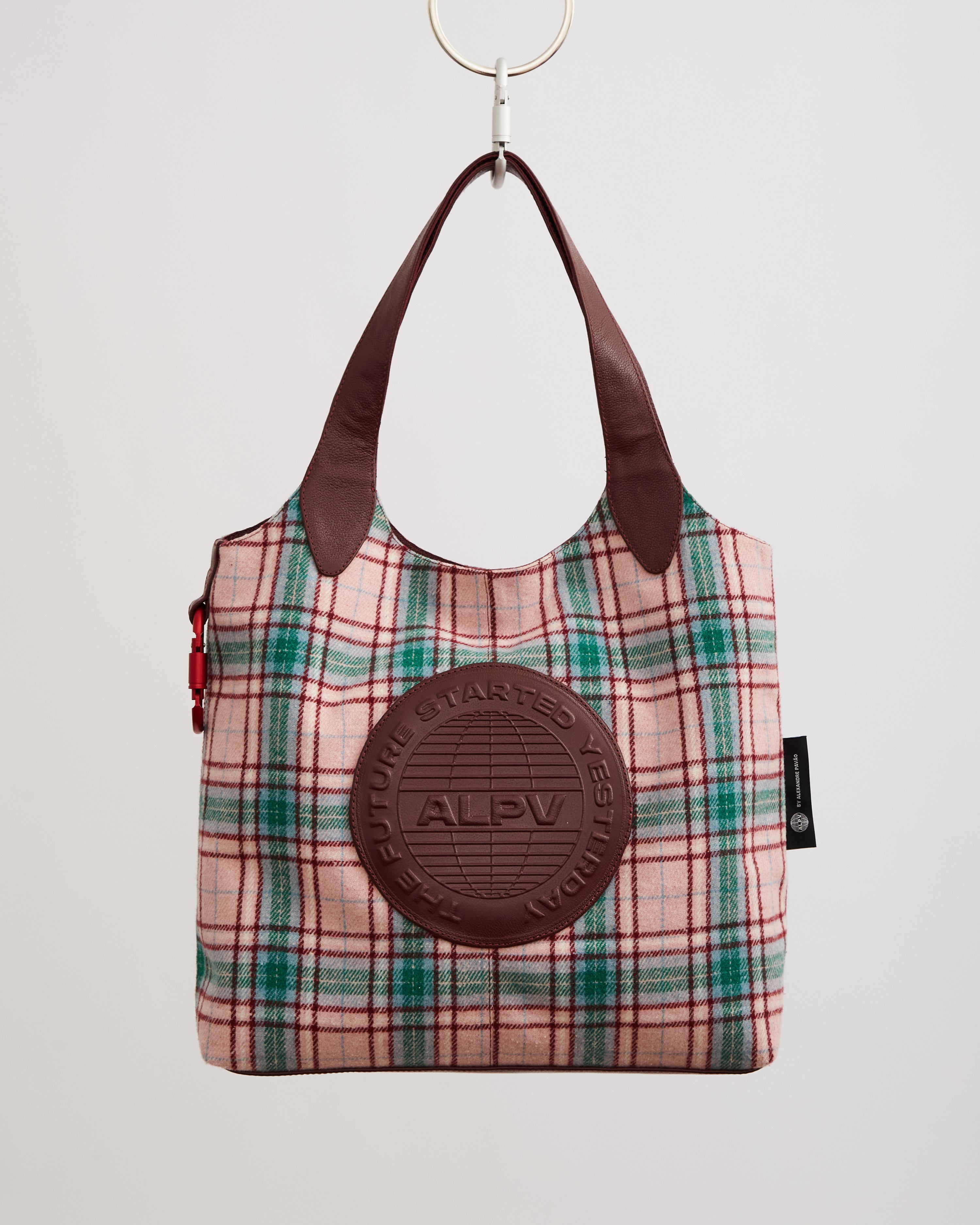 BONNY TOTE BAG - XADREZ ROSA