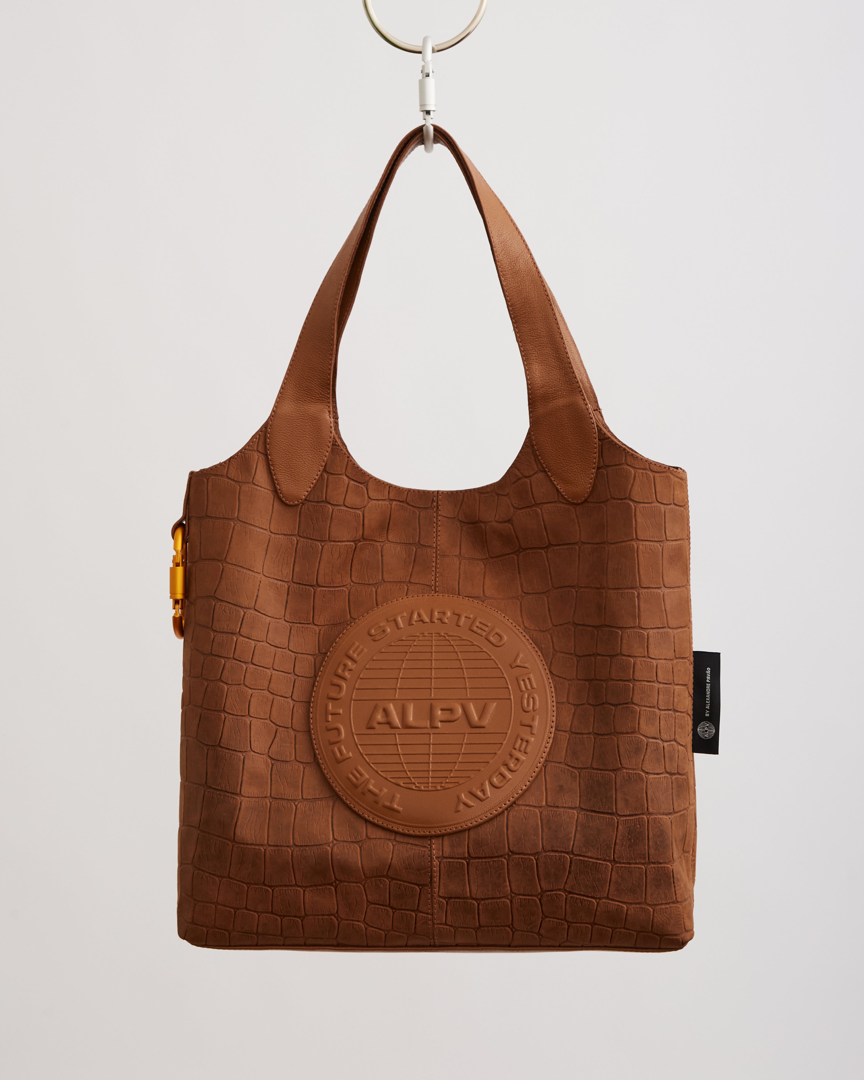 BONNY TOTE BAG - MARROM CROCO