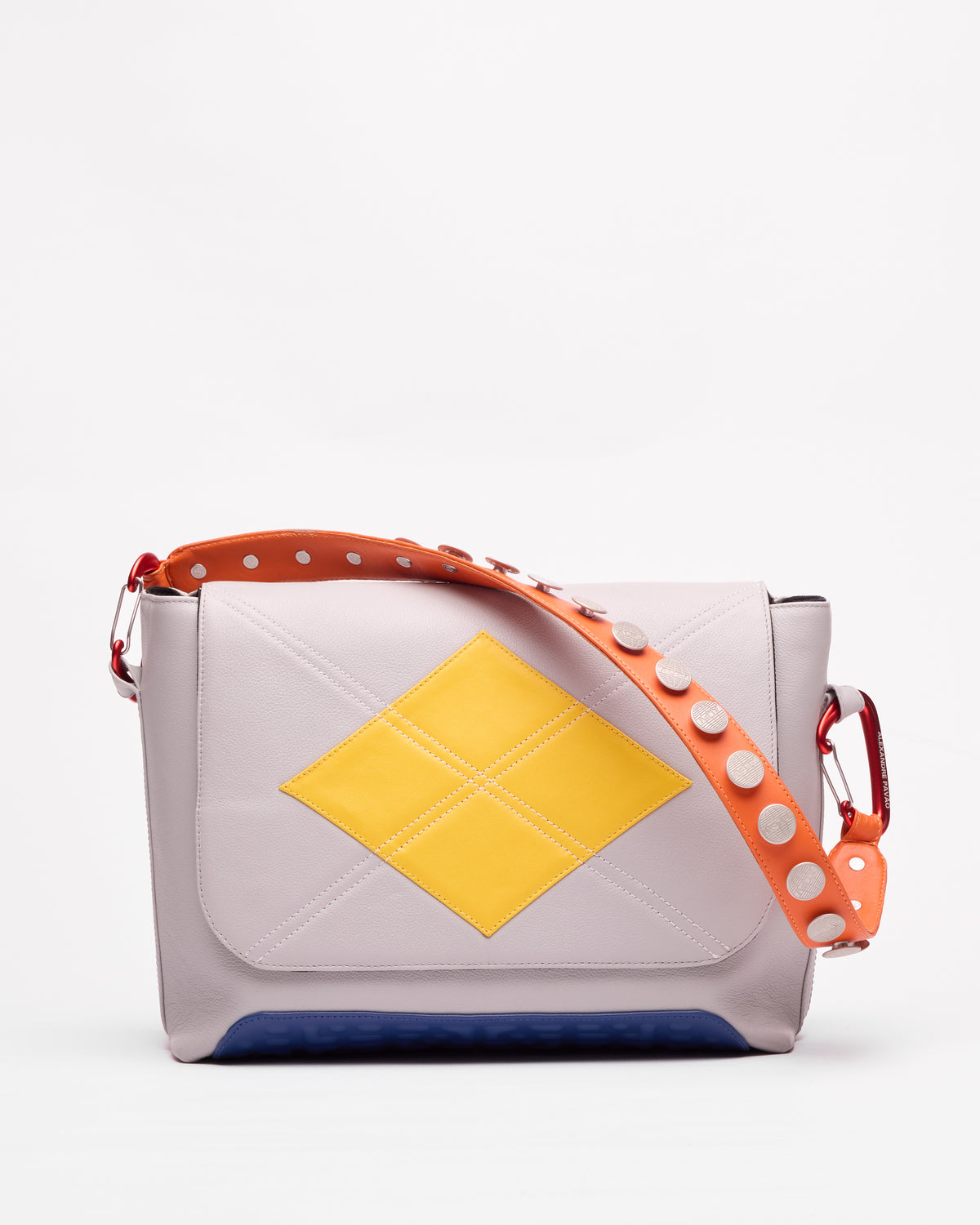 Stella Messenger Bag Grande - Cinza