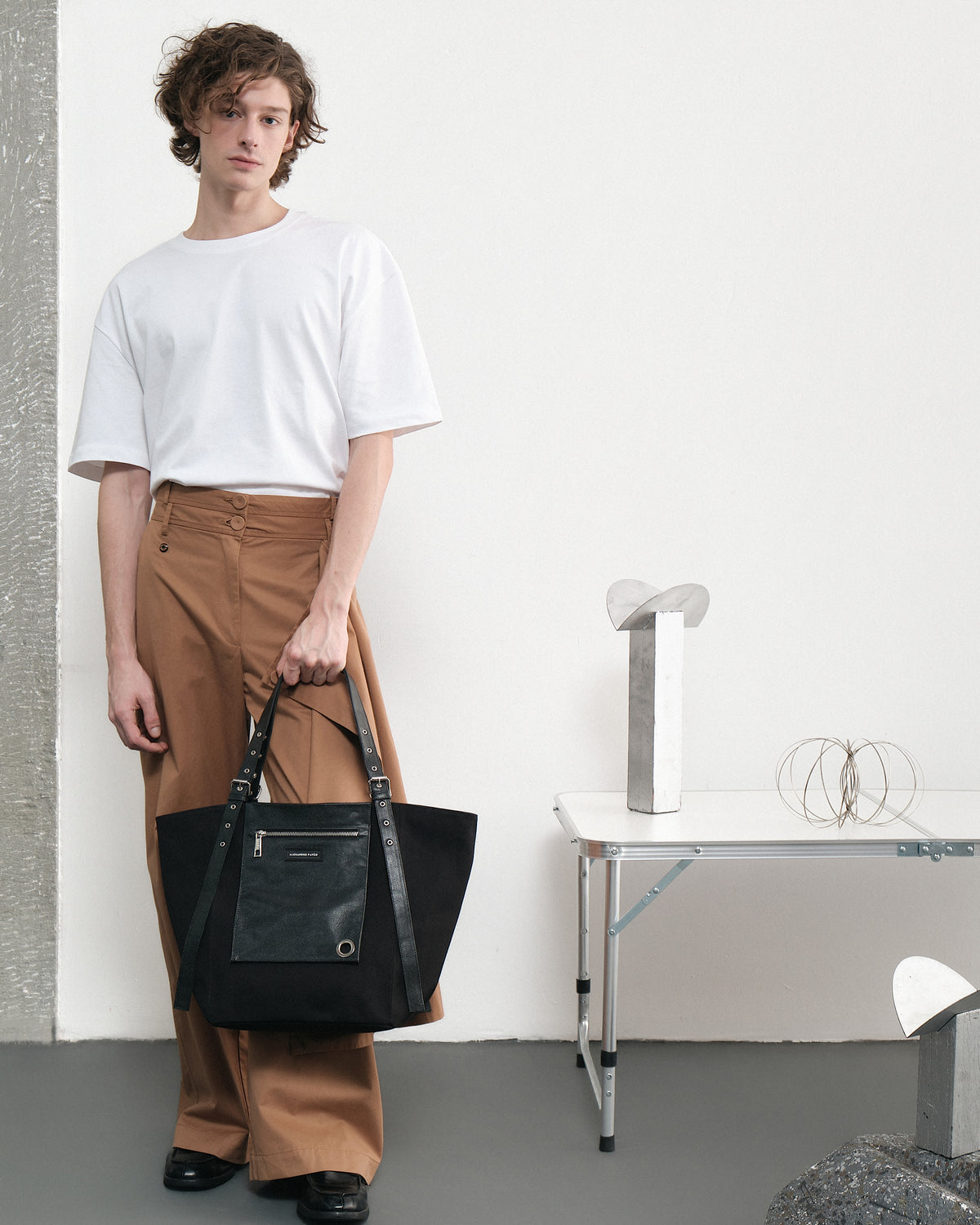 Shirley Pocket Tote Bag - Preto