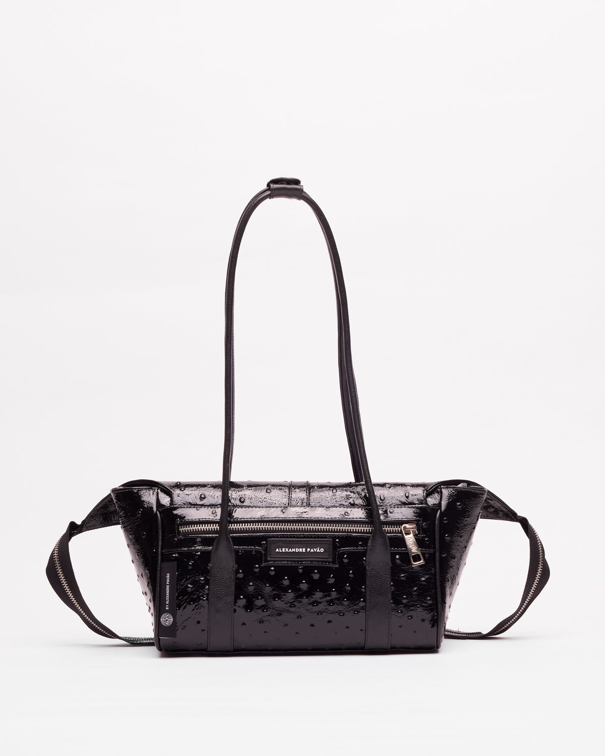Erick Shoulder Bag - Preto Ostrich
