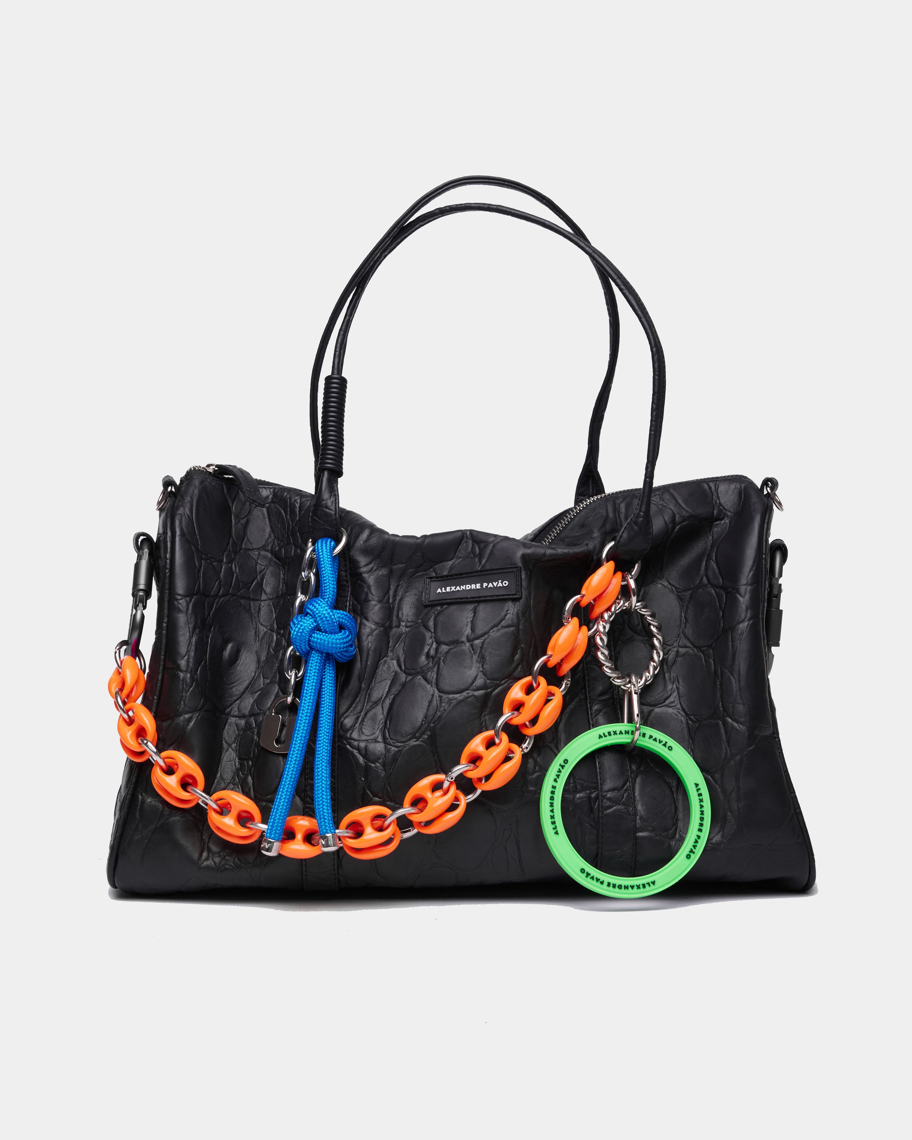 Smash Bag XXL - Preto Croco