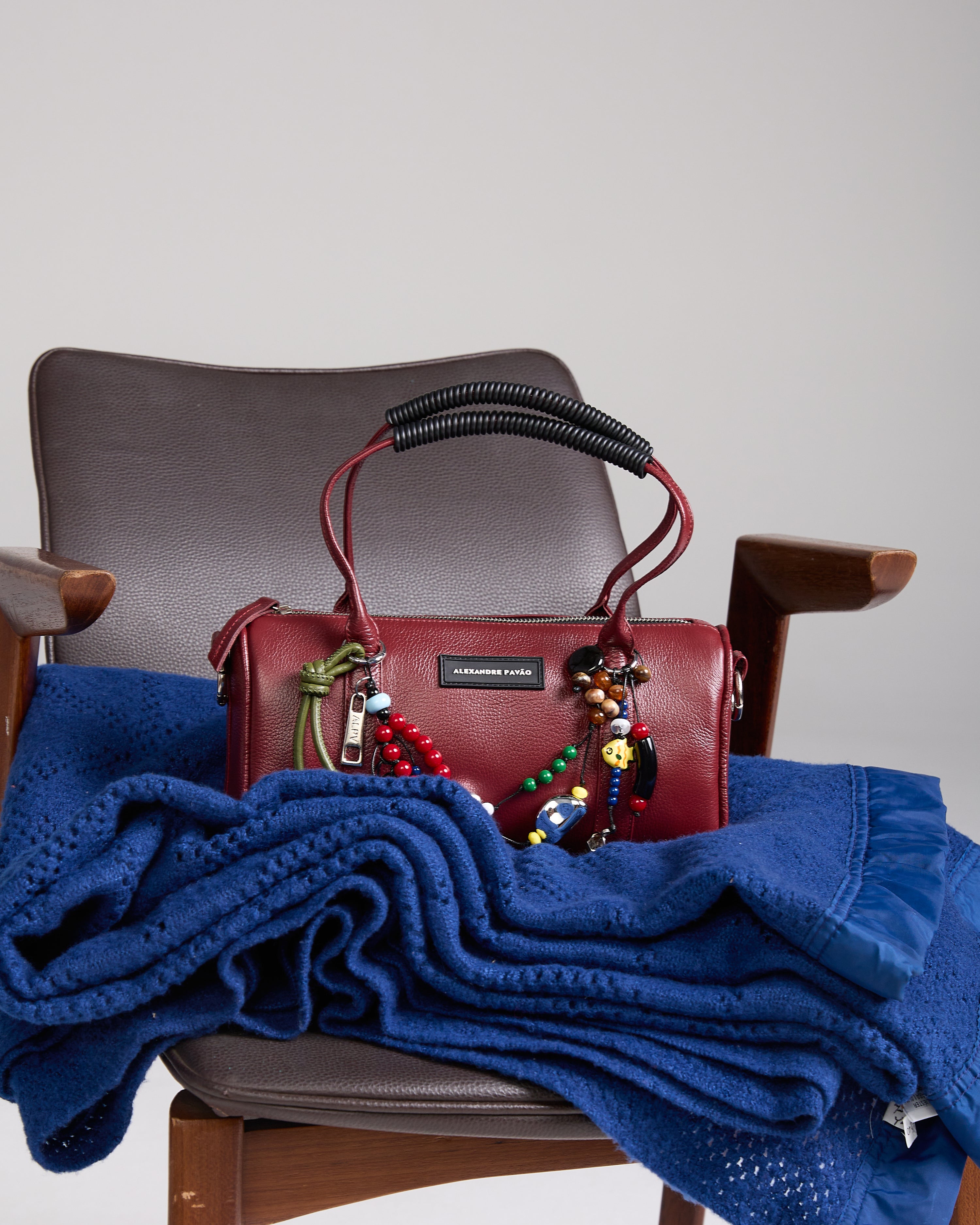 Sophia Beaded Handbag - Burgundy