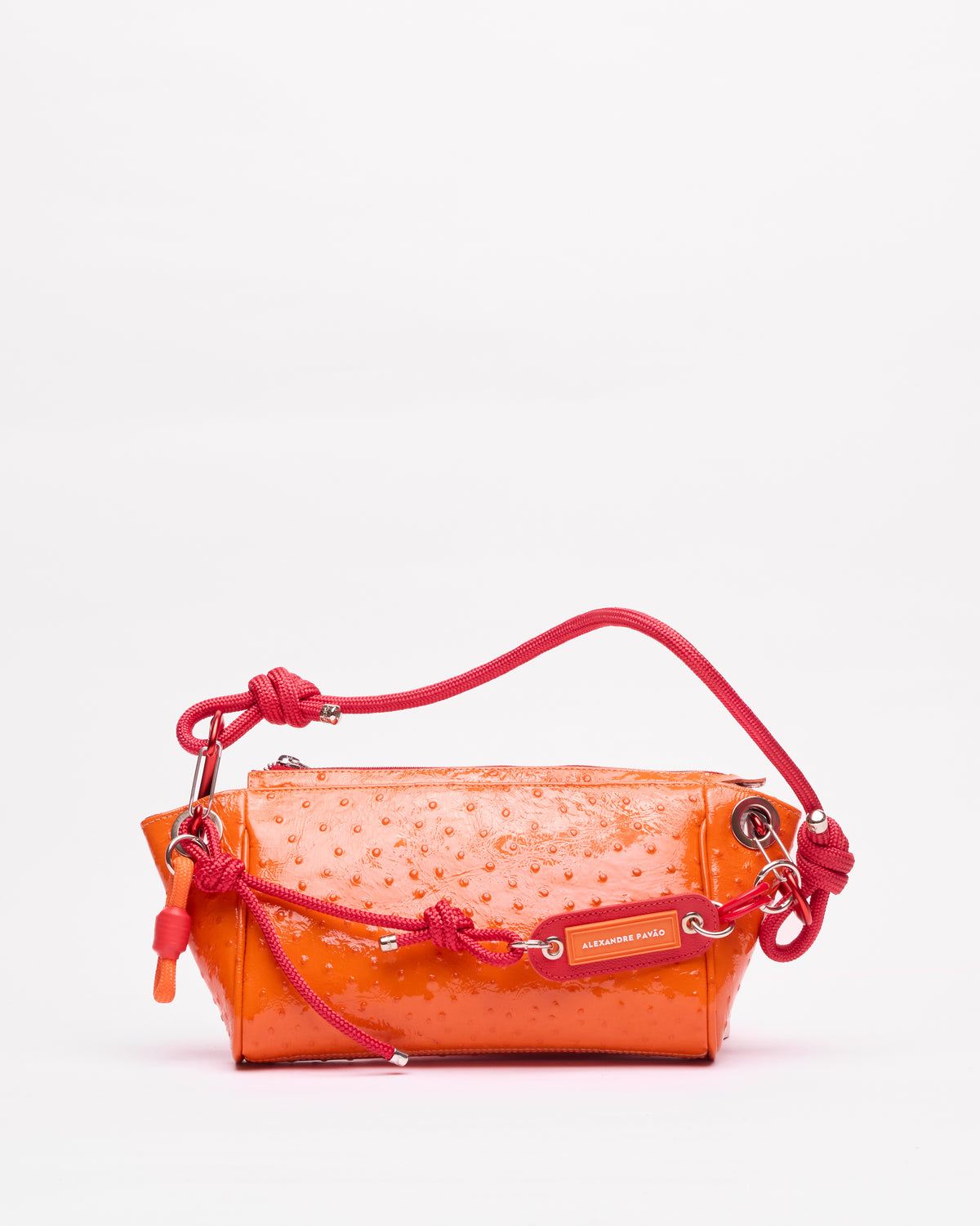 Paris Shoulder Bag - Laranja Ostrich