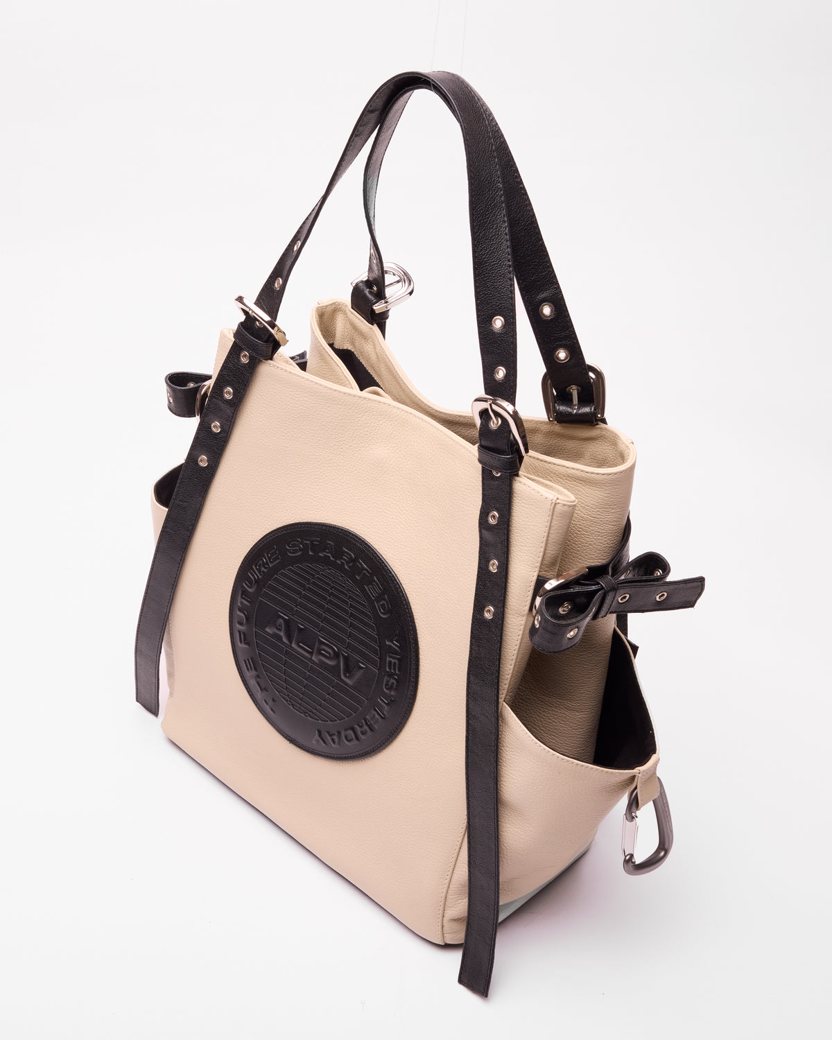 Shirley Tote Bag Couro - Off-White